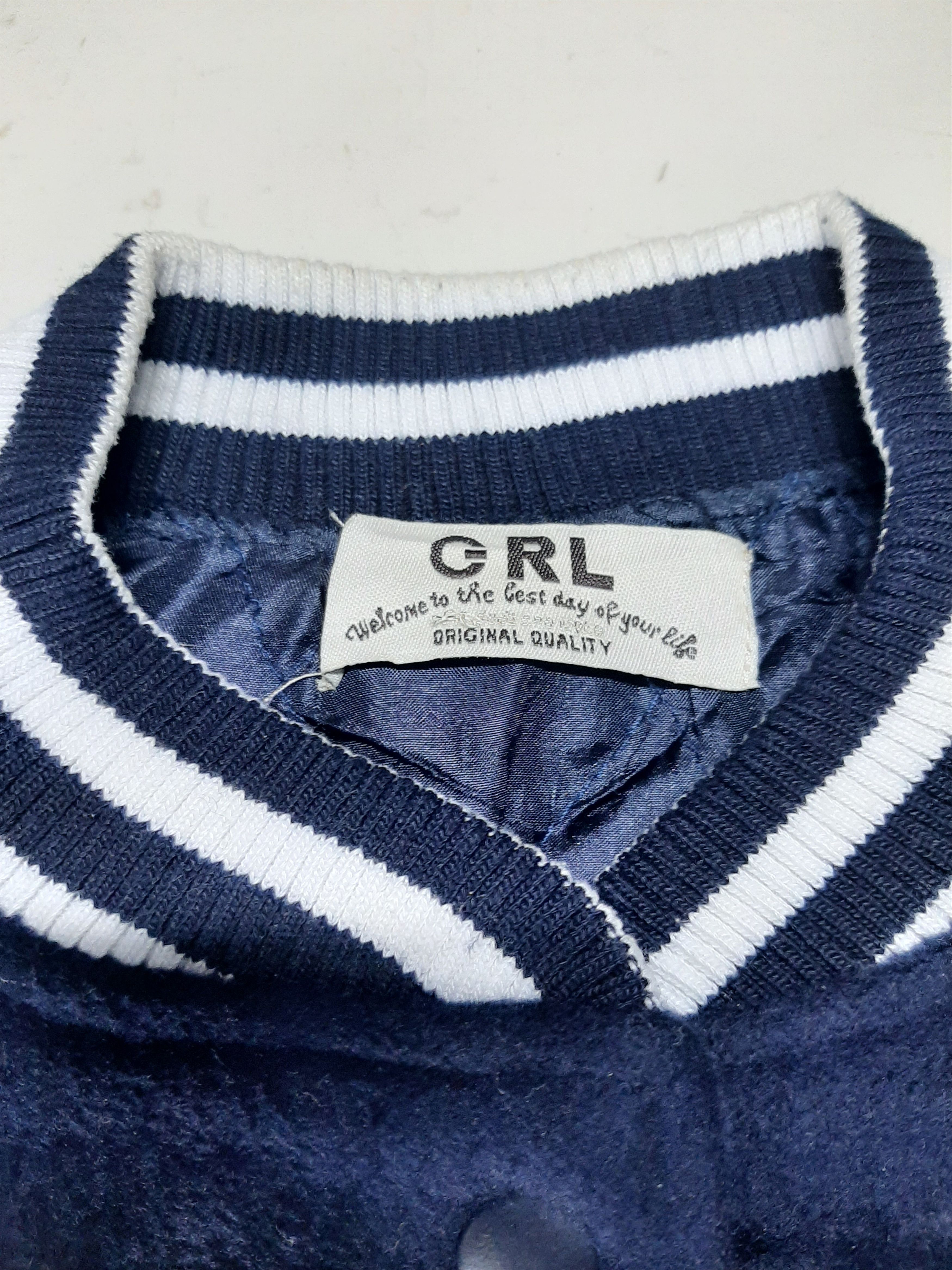 Japanese Brand GRL JAPANESE BRAND VARSITY WOOL BLEND JACKET Size US S / EU 44-46 / 1 - 5 Thumbnail