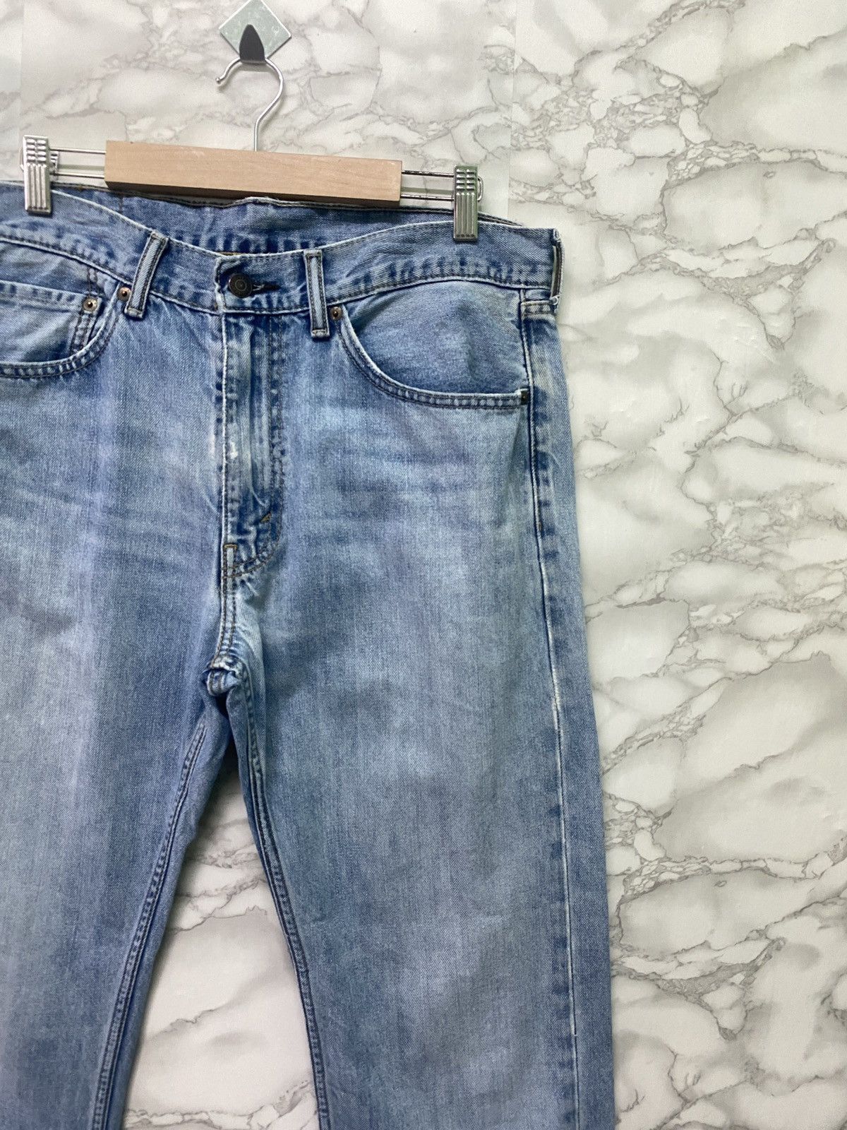 Levi's × Vintage Vintage LEVIS 505 Light Wash Distressed Jeans - L5 Size US 33 - 5 Thumbnail