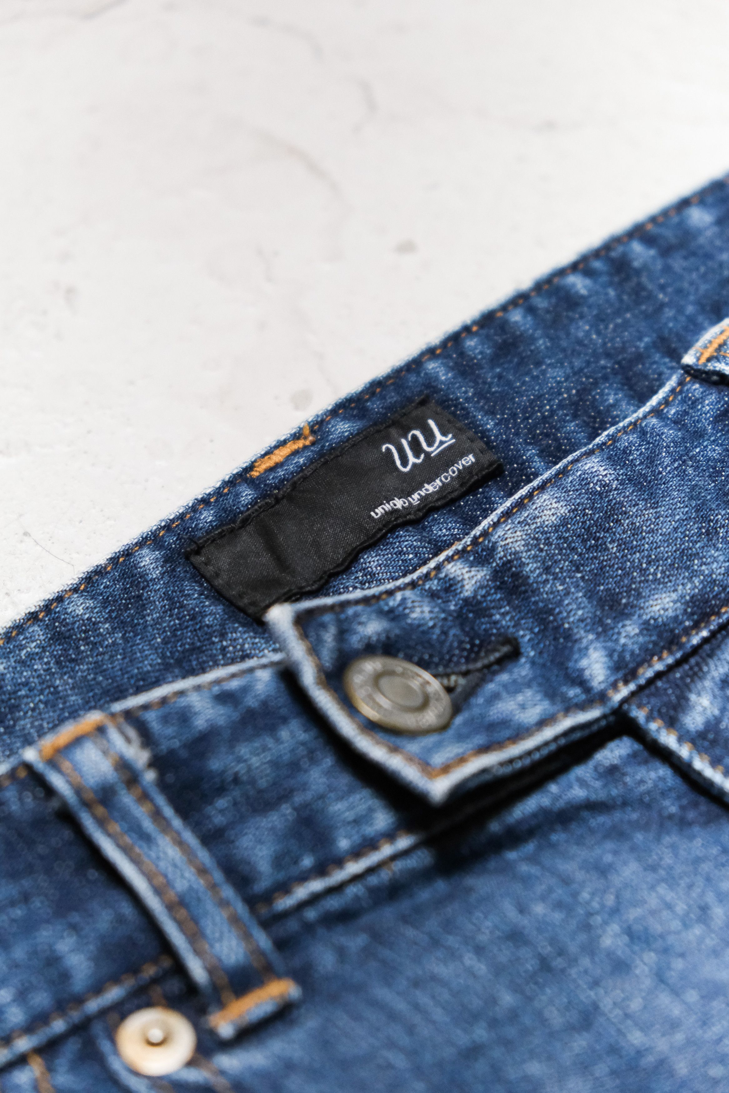 Undercover × Uniqlo Undercover x UNIQLO Skinny Blue Denim Jeans Size US 31 - 3 Thumbnail