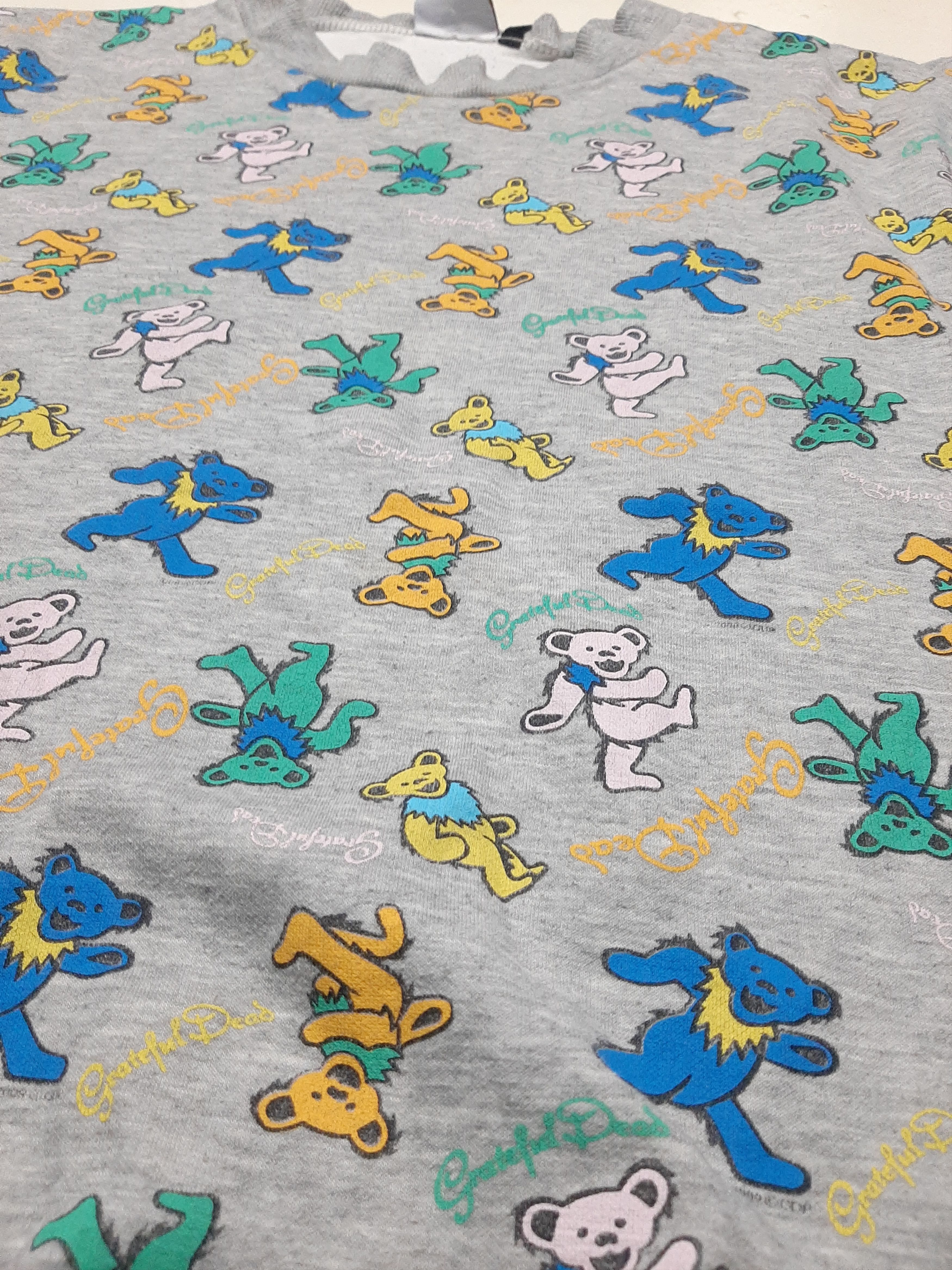 Band Tees × Grateful Dead × Vintage VINTAGE Y2K GRATEFUL DEAD OVER PRINT CREWNECK SWEATSHIRT Size US L / EU 52-54 / 3 - 5 Thumbnail