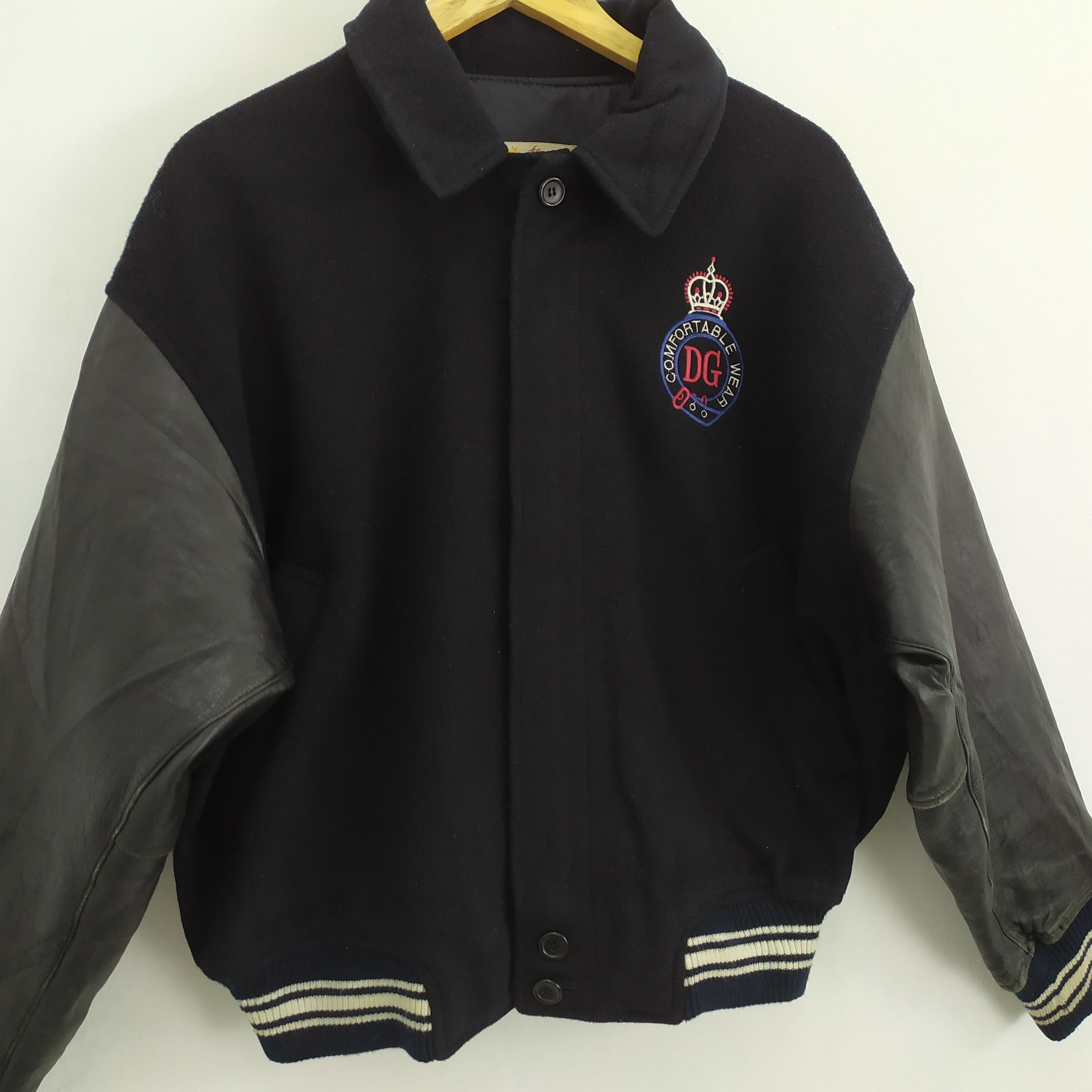 Vision Streetwear D G RACE COMPANY WOOL VARSITY JACKET Size US L / EU 52-54 / 3 - 6 Thumbnail