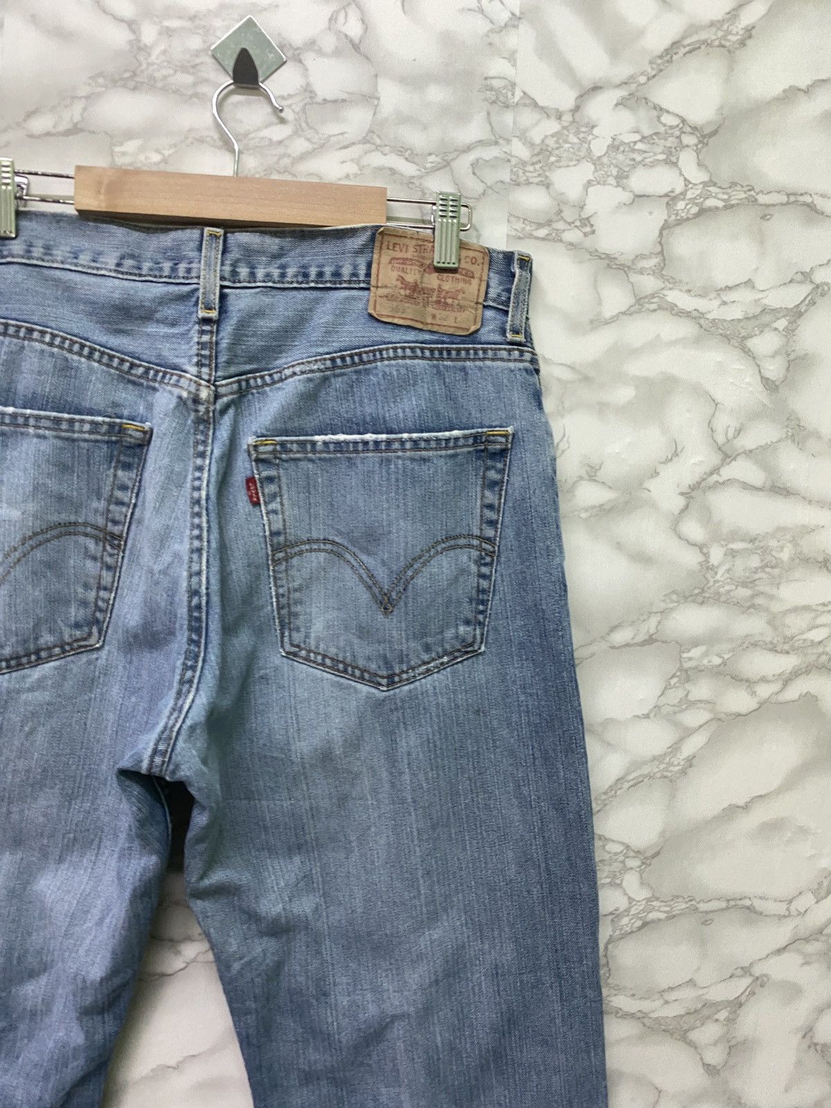 Levi's × Vintage Vintage 90s LEVIS 569 Loose Straight Distressed Jean - L2 Size US 32 / EU 48 - 13 Thumbnail