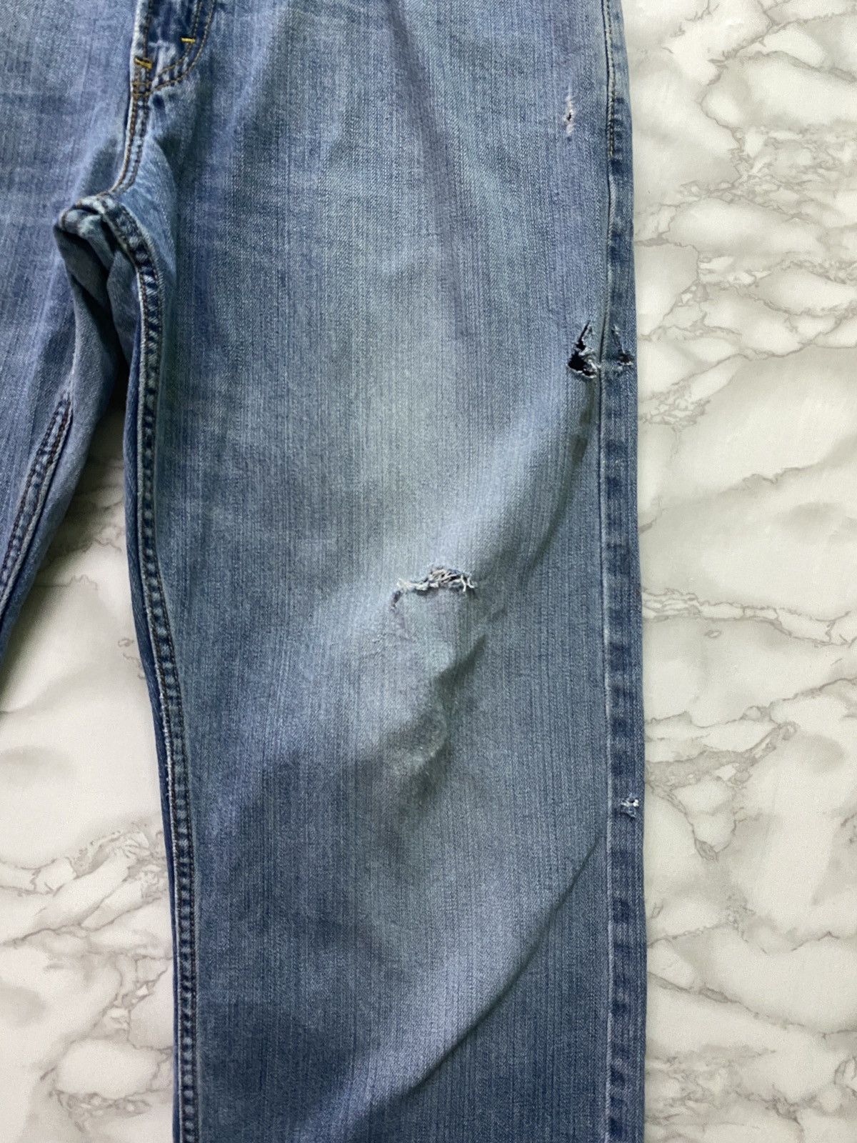 Levi's × Vintage Vintage 90s LEVIS 569 Loose Straight Distressed Jean - L2 Size US 32 / EU 48 - 6 Thumbnail