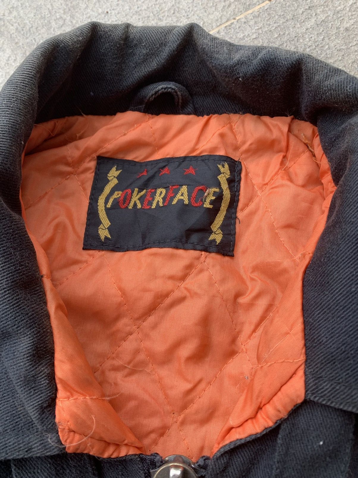 Vintage Vintage Poker Face Hooded Bomber Jacket Size US L / EU 52-54 / 3 - 11 Thumbnail