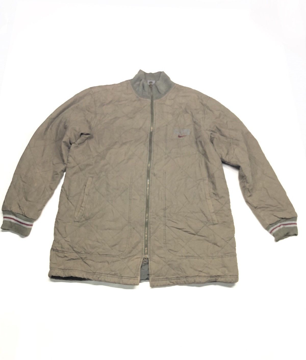 Nike × Vintage VINTAGE NIKE ZIPPER MILITARY STREET WEAR STYLE JACKET Size US XL / EU 56 / 4 - 1 Thumbnail