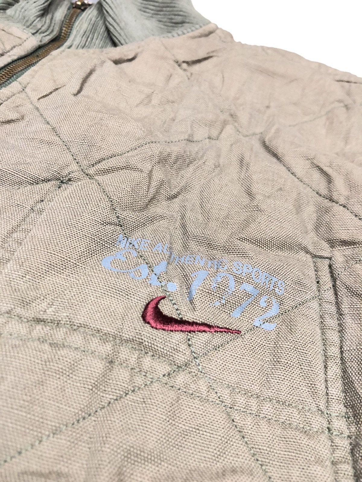 Nike × Vintage VINTAGE NIKE ZIPPER MILITARY STREET WEAR STYLE JACKET Size US XL / EU 56 / 4 - 3 Thumbnail