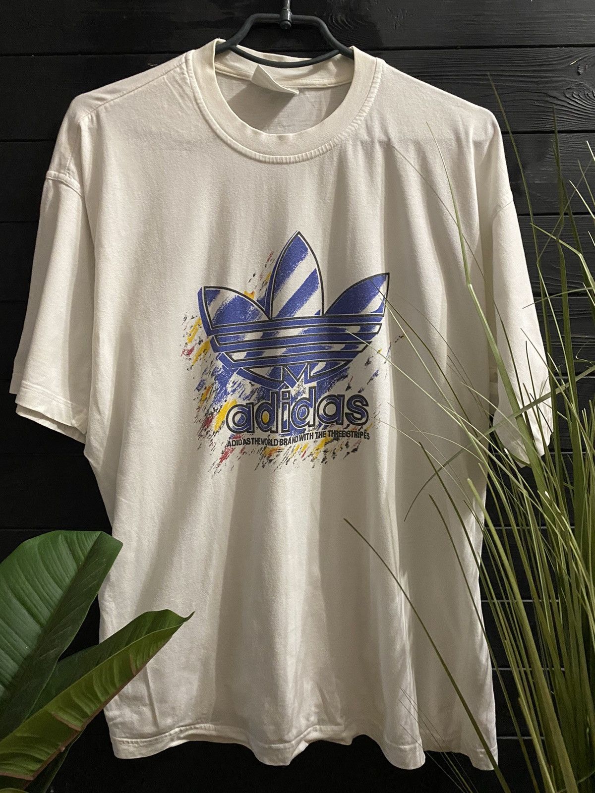 Adidas Rare Vintage T-shirt Adidas 90’s Big Logo Size US S / EU 44-46 / 1 - 1 Thumbnail