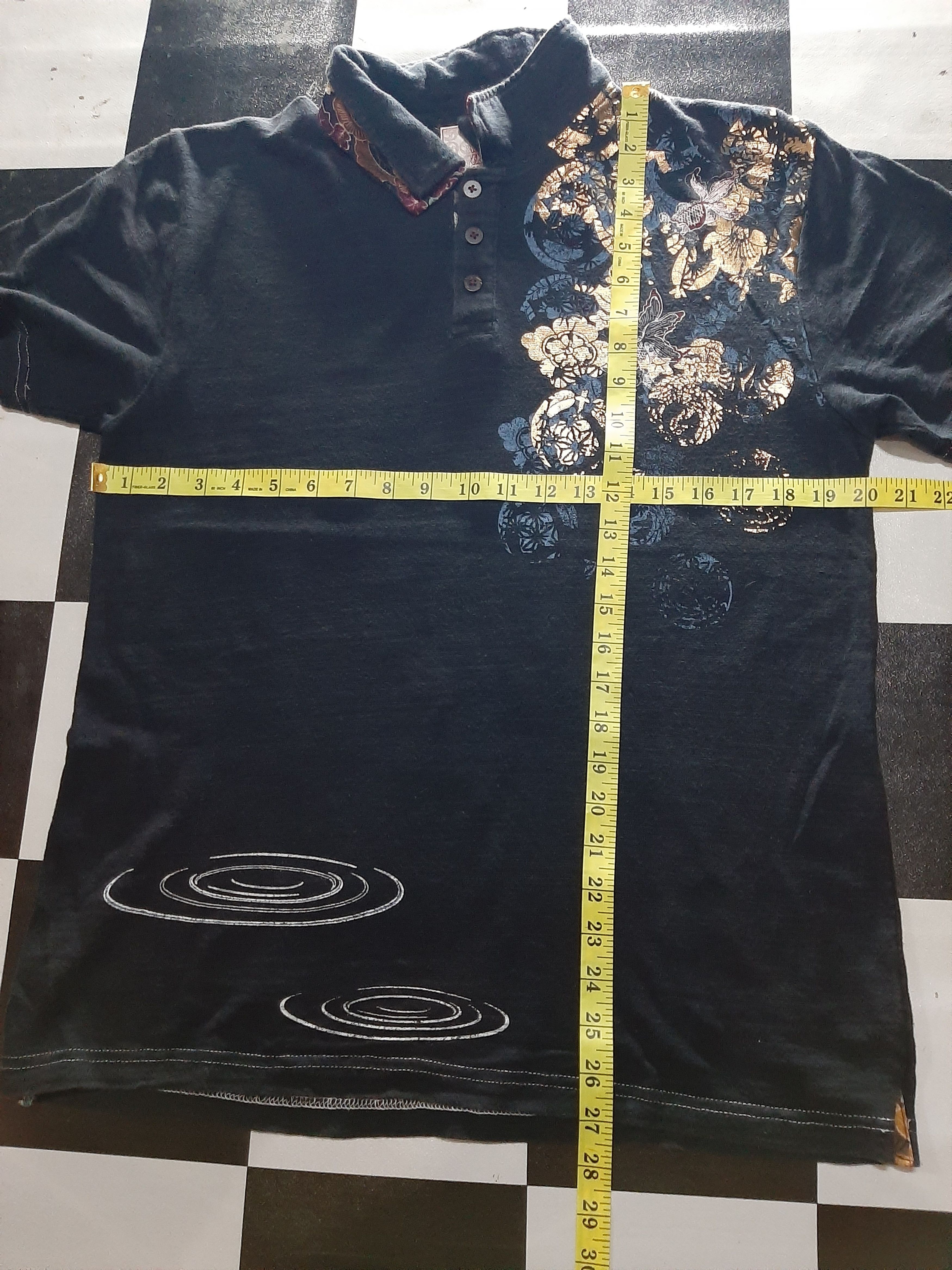 Edition Japan × Japanese Brand JAPANESE GOLD FISH MOTIF SUKAJAN POLO TEE Size US M / EU 48-50 / 2 - 12 Thumbnail