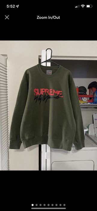 Supreme Supreme Yohji Yamamoto Crewneck Olive size L FW20 | Grailed