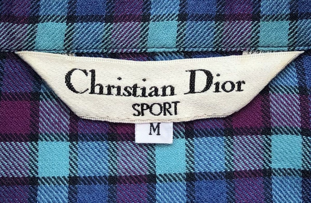 Christian Dior Monsieur 🔥Vtg Christian Dior Sport Checked Women Long Sleeves Shirt Size ONE SIZE - 11 Thumbnail