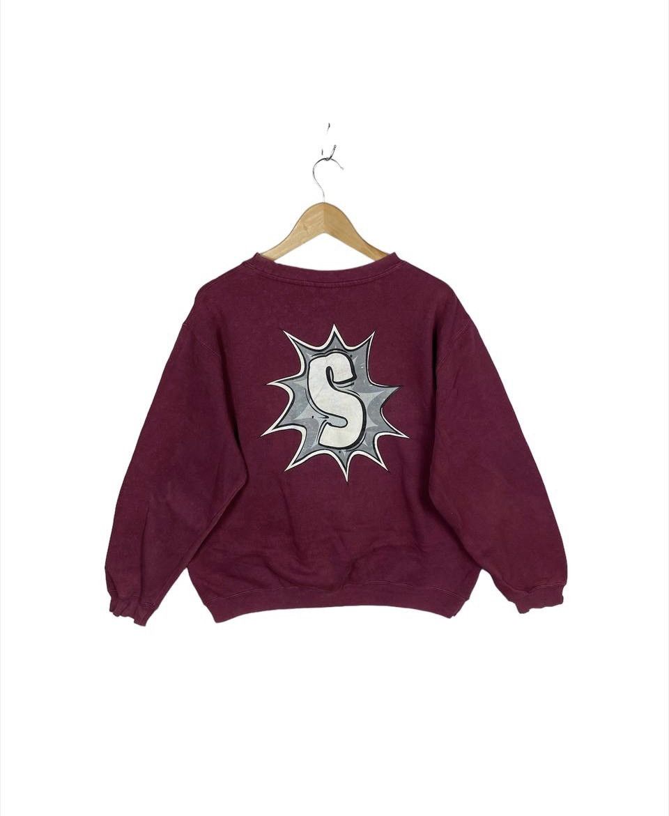 Stussy Vintage 90s Stussy USA Collectible Printed Baggy Sweatshirt Size US M / EU 48-50 / 2 - 2 Thumbnail