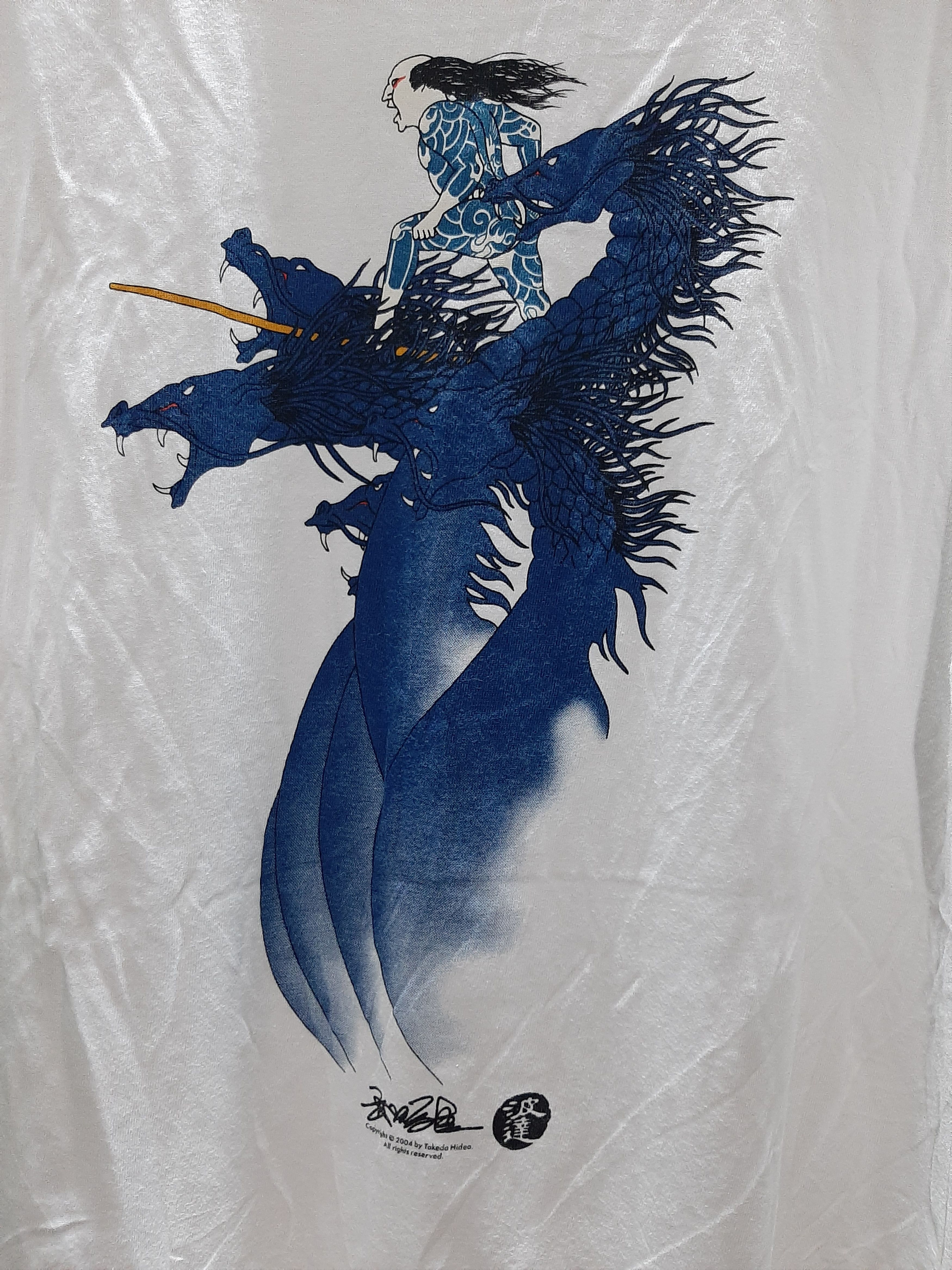 Japanese Brand × Vintage VINTAGE EARLY 2K TAKEDA HIDEO JAPANES DRAWER SAMURAI DRAGON Size US M / EU 48-50 / 2 - 2 Thumbnail