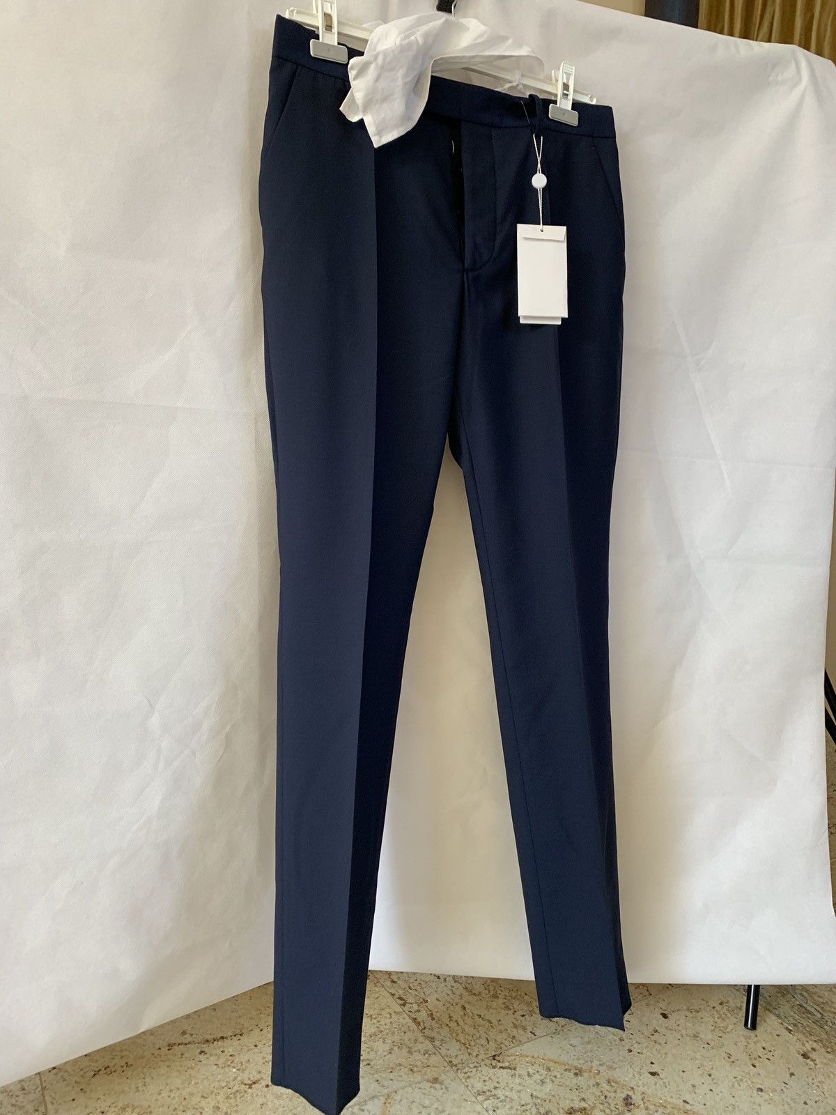Maison Margiela 14 Dark Navy Wool Slacks Size US 38 / EU 54 - 7 Thumbnail