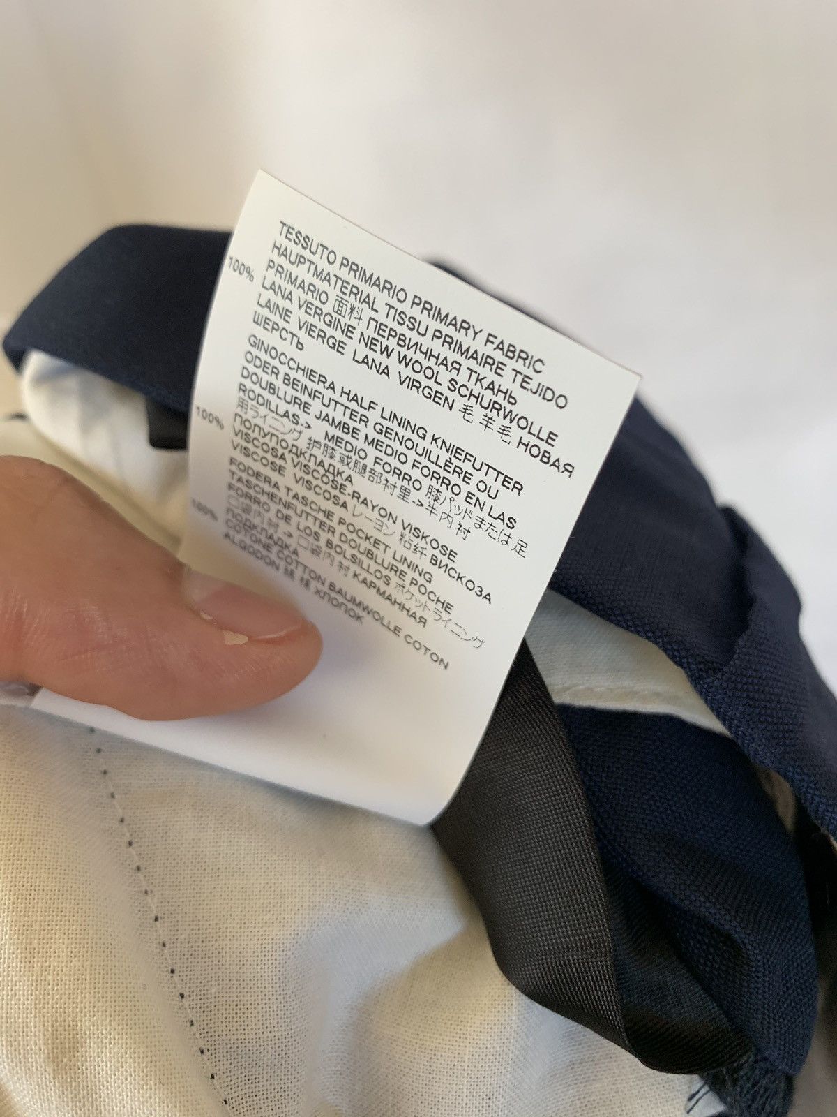 Maison Margiela 14 Dark Navy Wool Slacks Size US 38 / EU 54 - 13 Thumbnail