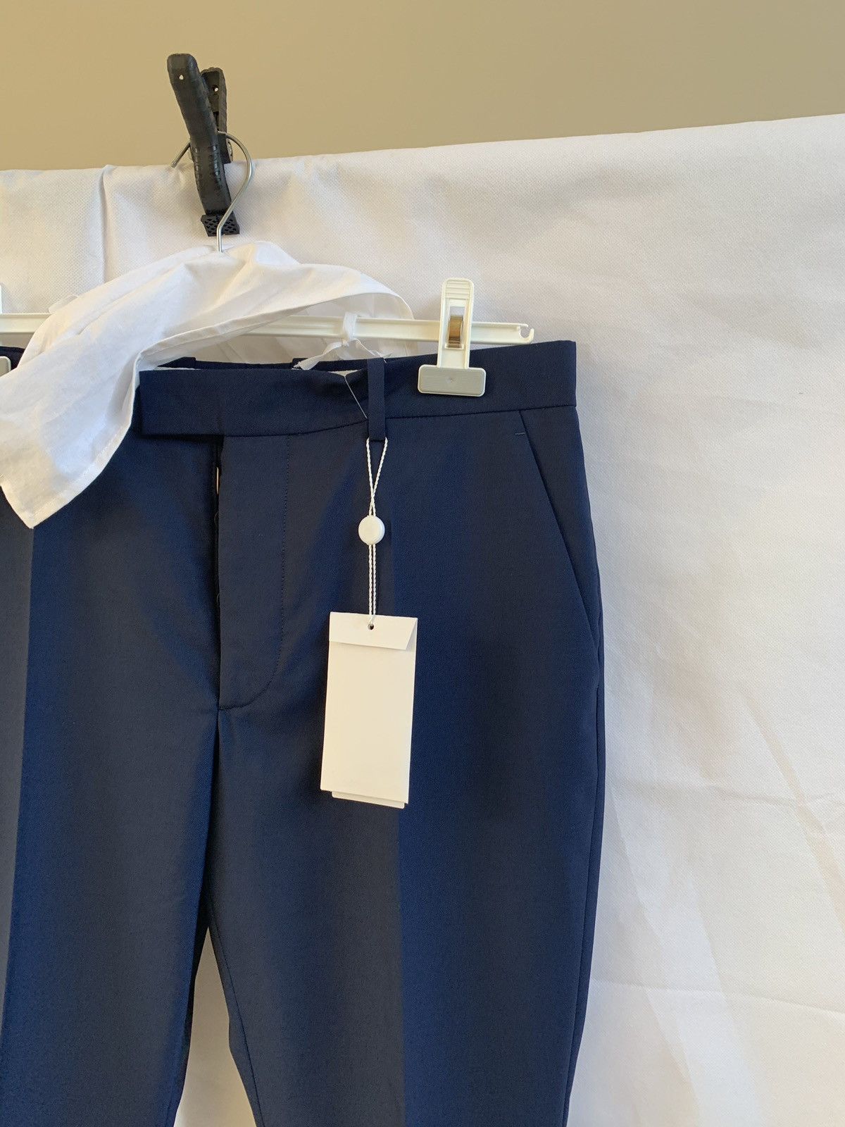 Maison Margiela 14 Dark Navy Wool Slacks Size US 38 / EU 54 - 3 Thumbnail