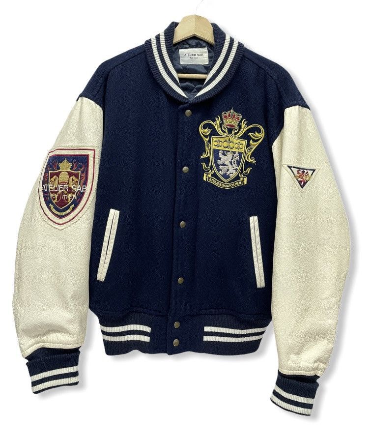 Japanese Brand RARE!! 90’s ATELIER SAB NEO TRADITIONAL Varsity Jacket Size US M / EU 48-50 / 2 - 1 Thumbnail