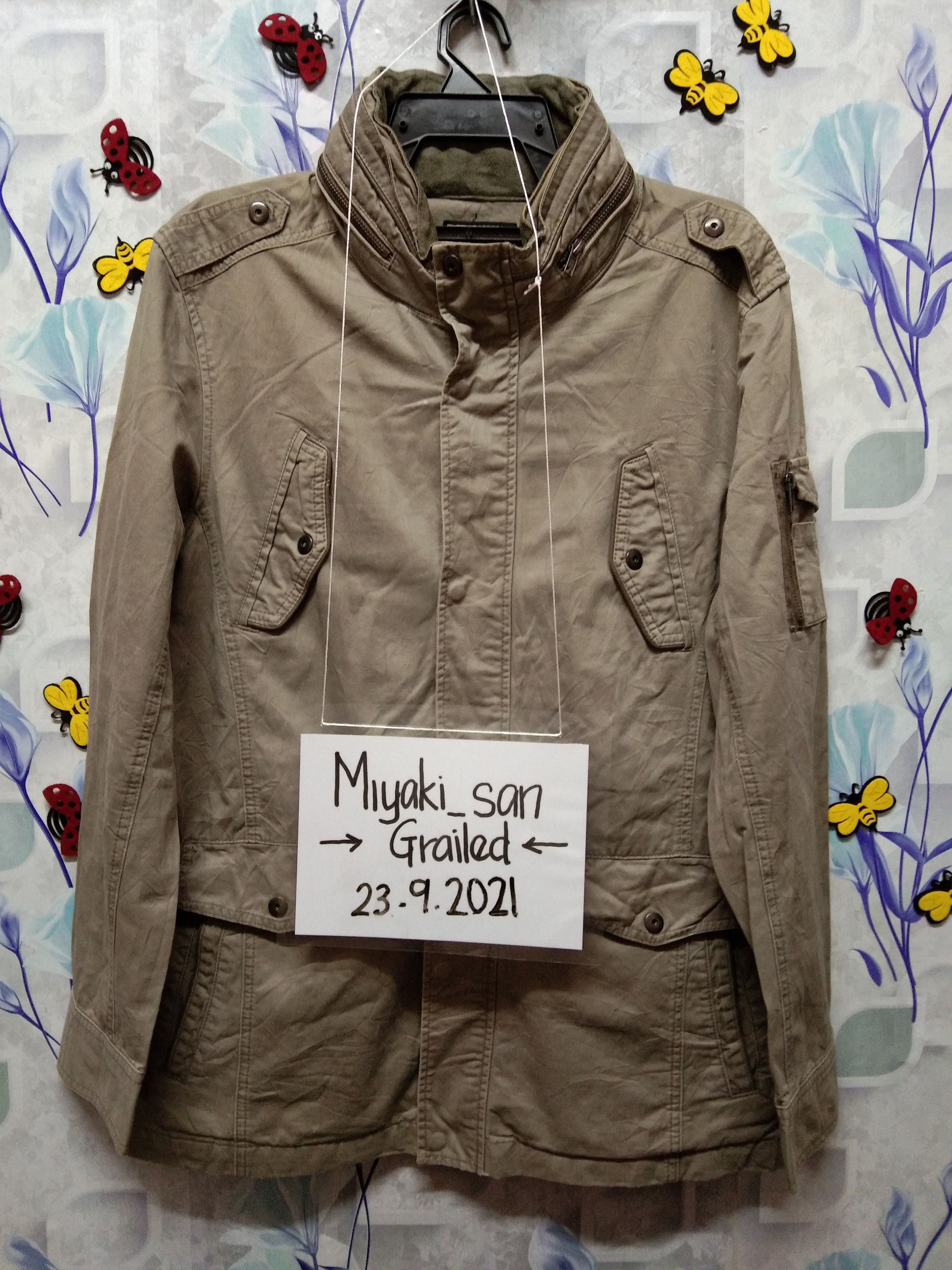 Japanese Brand Villand Parka khaki with hoodie Size US L / EU 52-54 / 3 - 2 Thumbnail