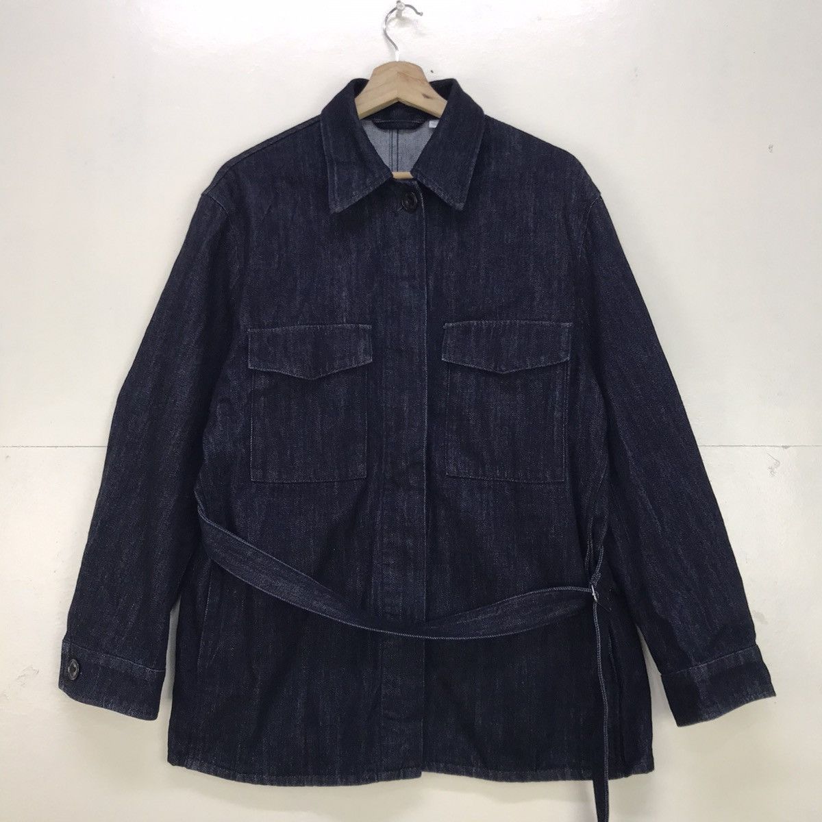 Lemaire × Uniqlo Uniqlo Lemaire Denim Jacket Size L / US 10 / IT 46 - 1 Thumbnail