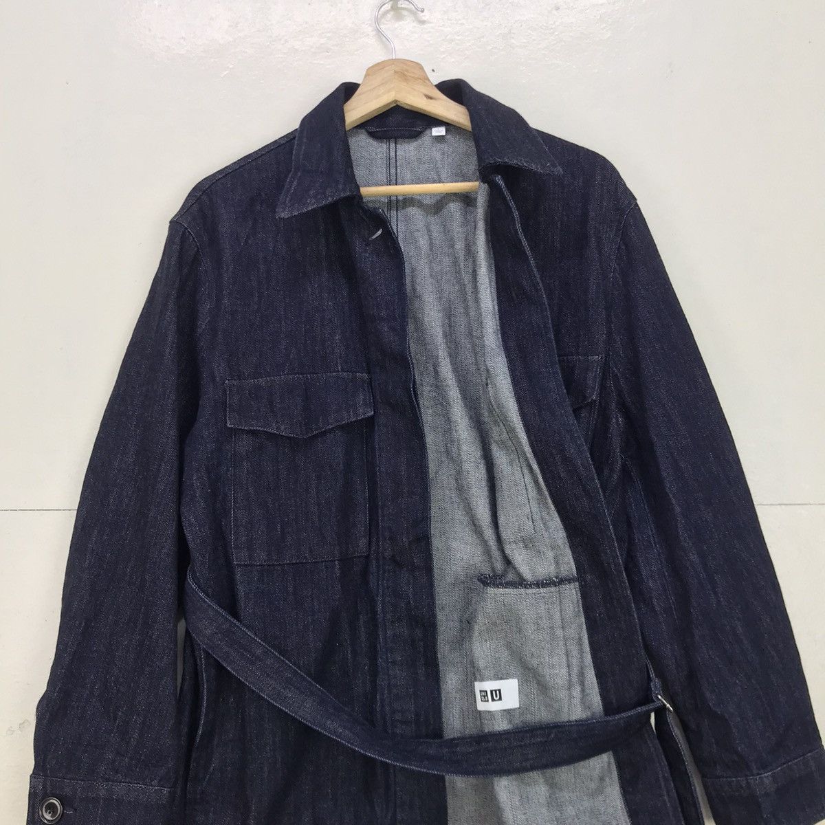 Lemaire × Uniqlo Uniqlo Lemaire Denim Jacket Size L / US 10 / IT 46 - 18 Thumbnail