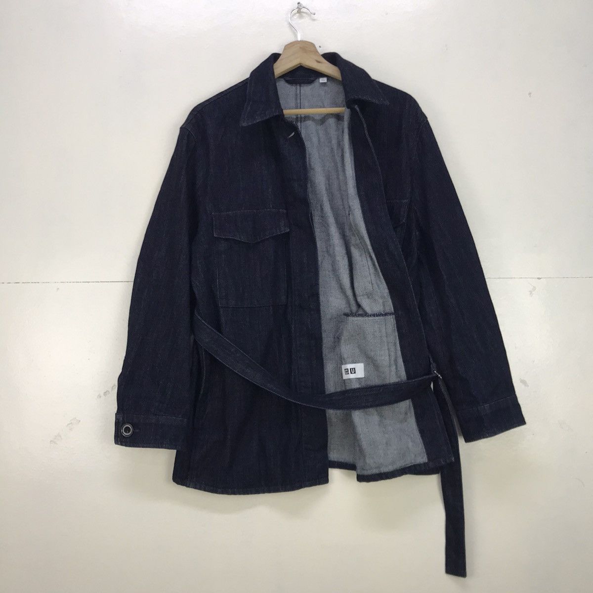 Lemaire × Uniqlo Uniqlo Lemaire Denim Jacket Size L / US 10 / IT 46 - 16 Thumbnail