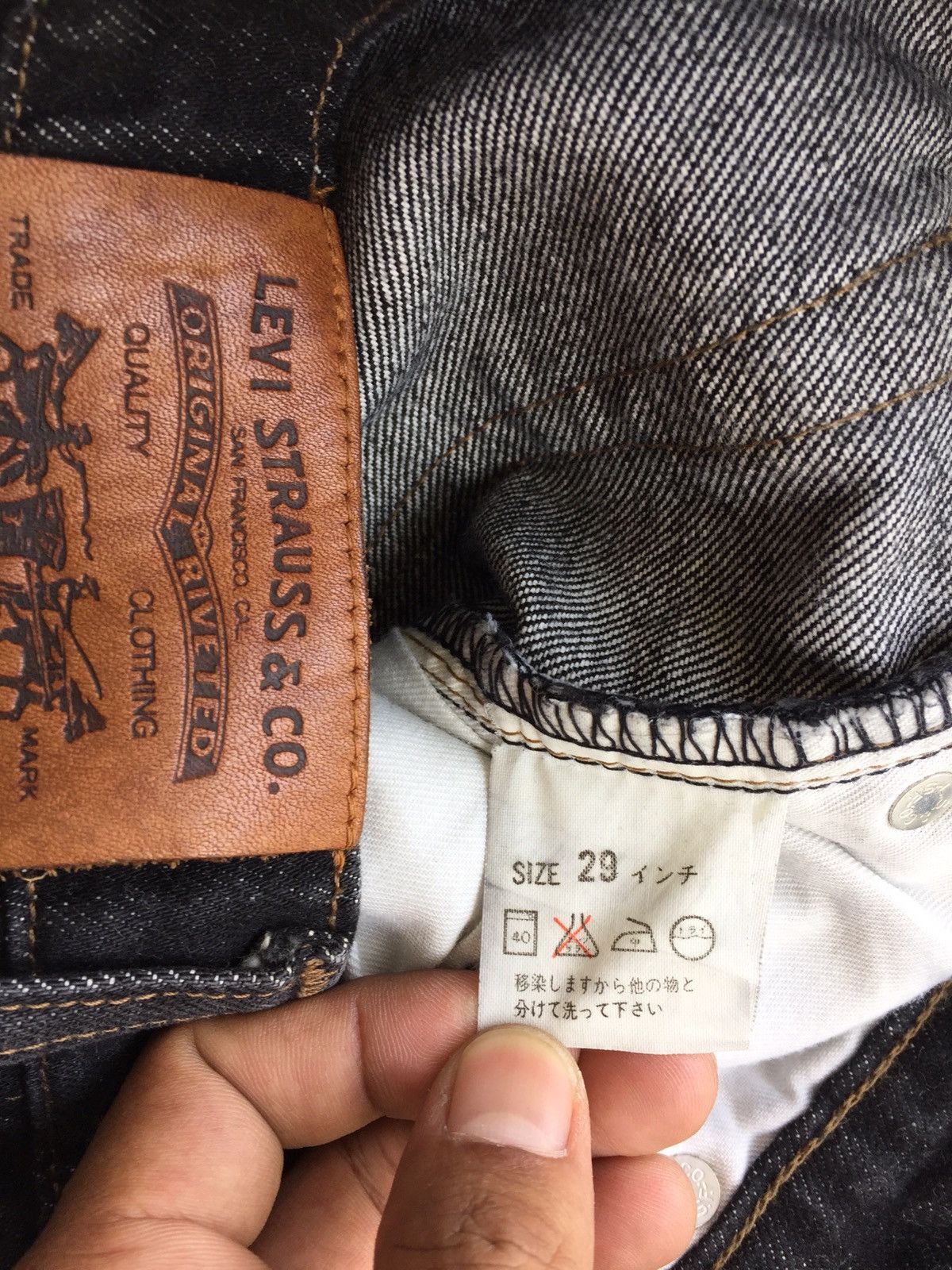 Levi's × Vintage Vintage Levi’s 626-53 Faded Black 90s Size US 27 - 6 Thumbnail