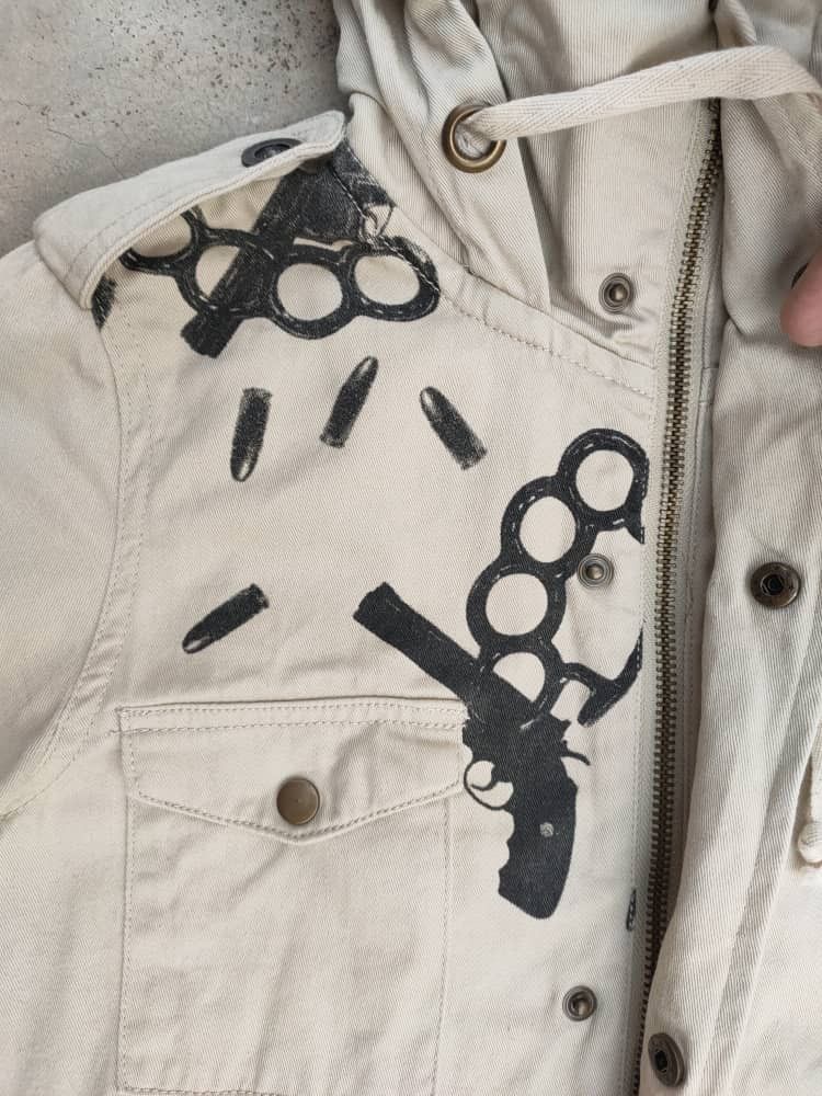 Beauty Beast ❎ Glad News Printed Parka Punk Skull Size S / US 4 / IT 40 - 4 Thumbnail
