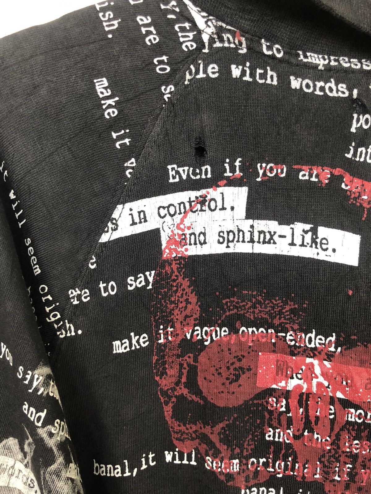 A.F.F.A. × Undercover SICK🔥H. Anarchy 🇯🇵 Poems Muslin Post Apocalypse Sweater Size US M / EU 48-50 / 2 - 7 Thumbnail