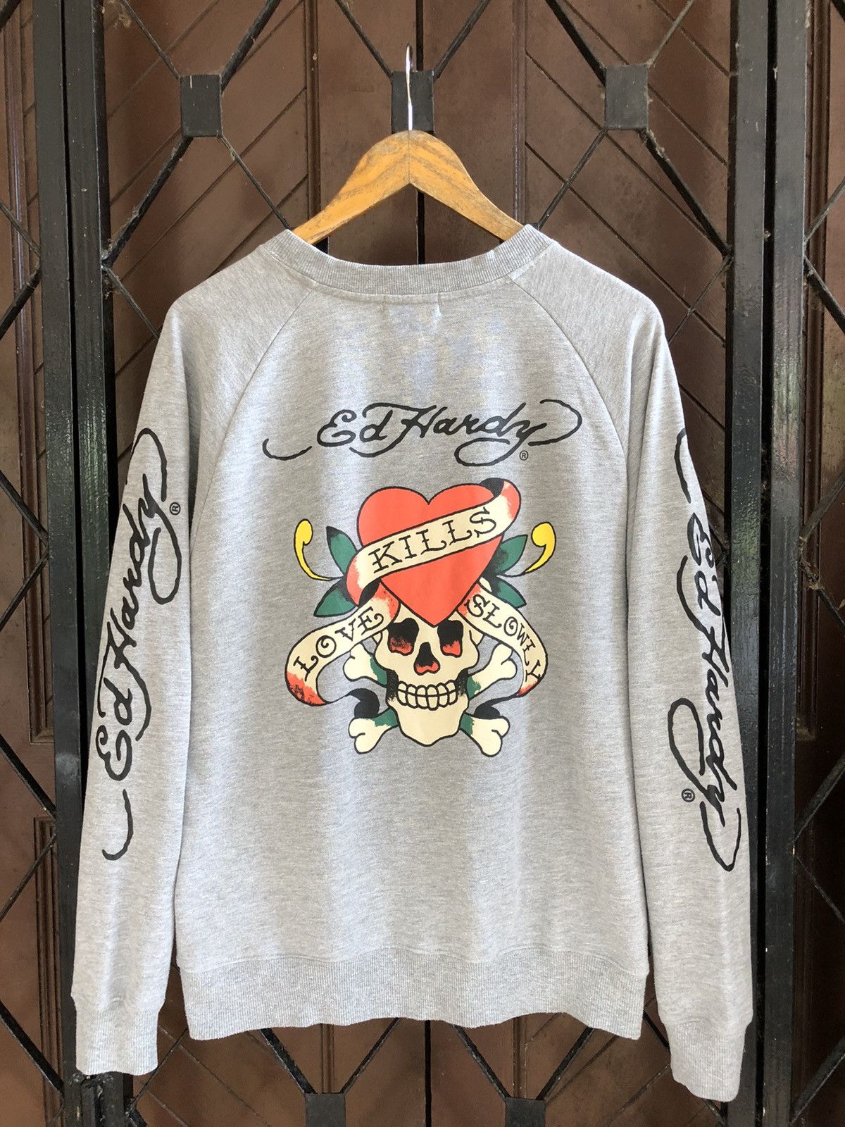 Christian Audigier × Ed Hardy Ed Hardy Sweatshirt Size US L / EU 52-54 / 3 - 1 Thumbnail