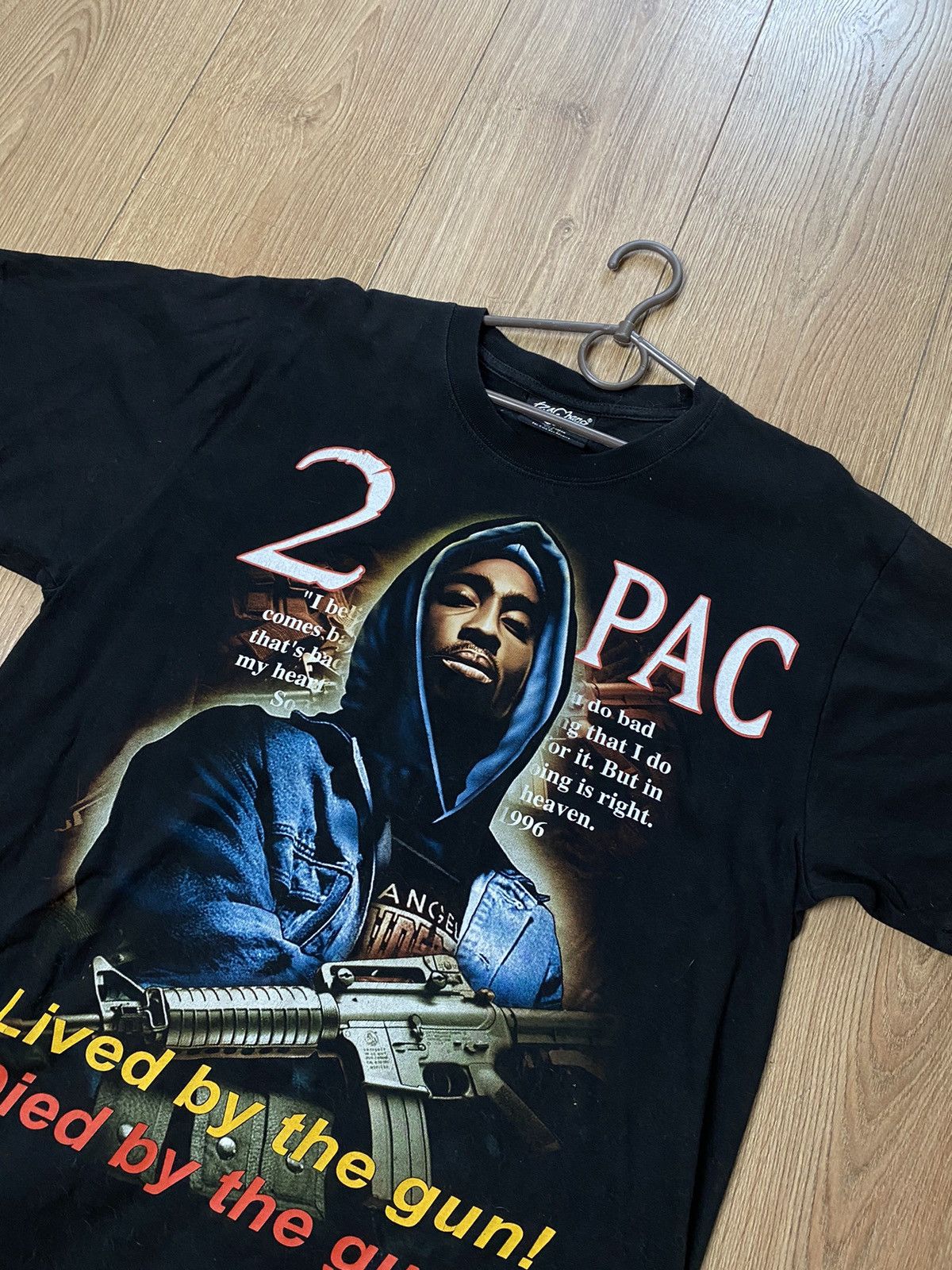 Vintage Rock Change 2PAC Vintage 2 sides Big Prints Size US L / EU 52-54 / 3 - 2 Thumbnail