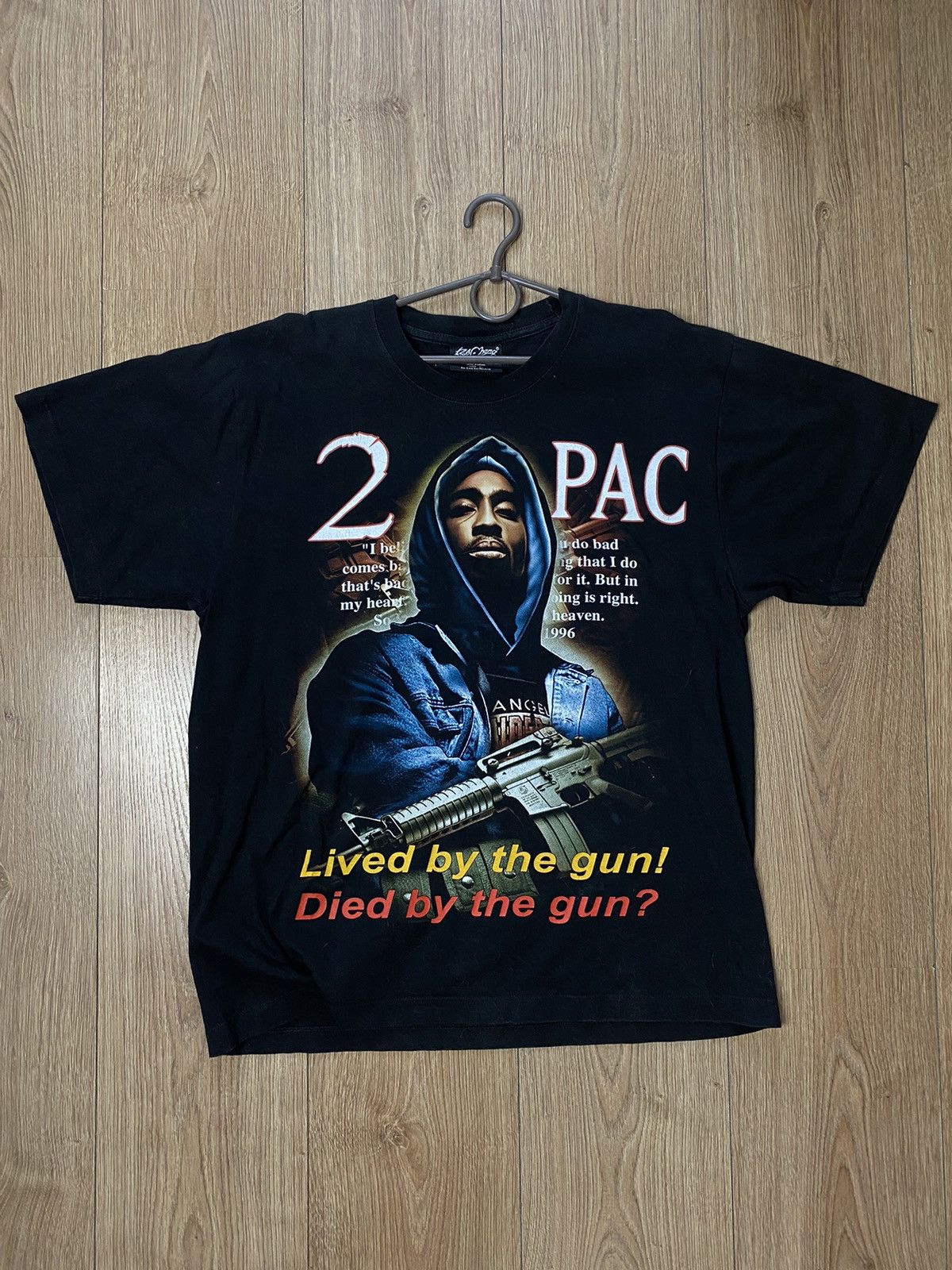 Vintage Rock Change 2PAC Vintage 2 sides Big Prints Size US L / EU 52-54 / 3 - 1 Thumbnail
