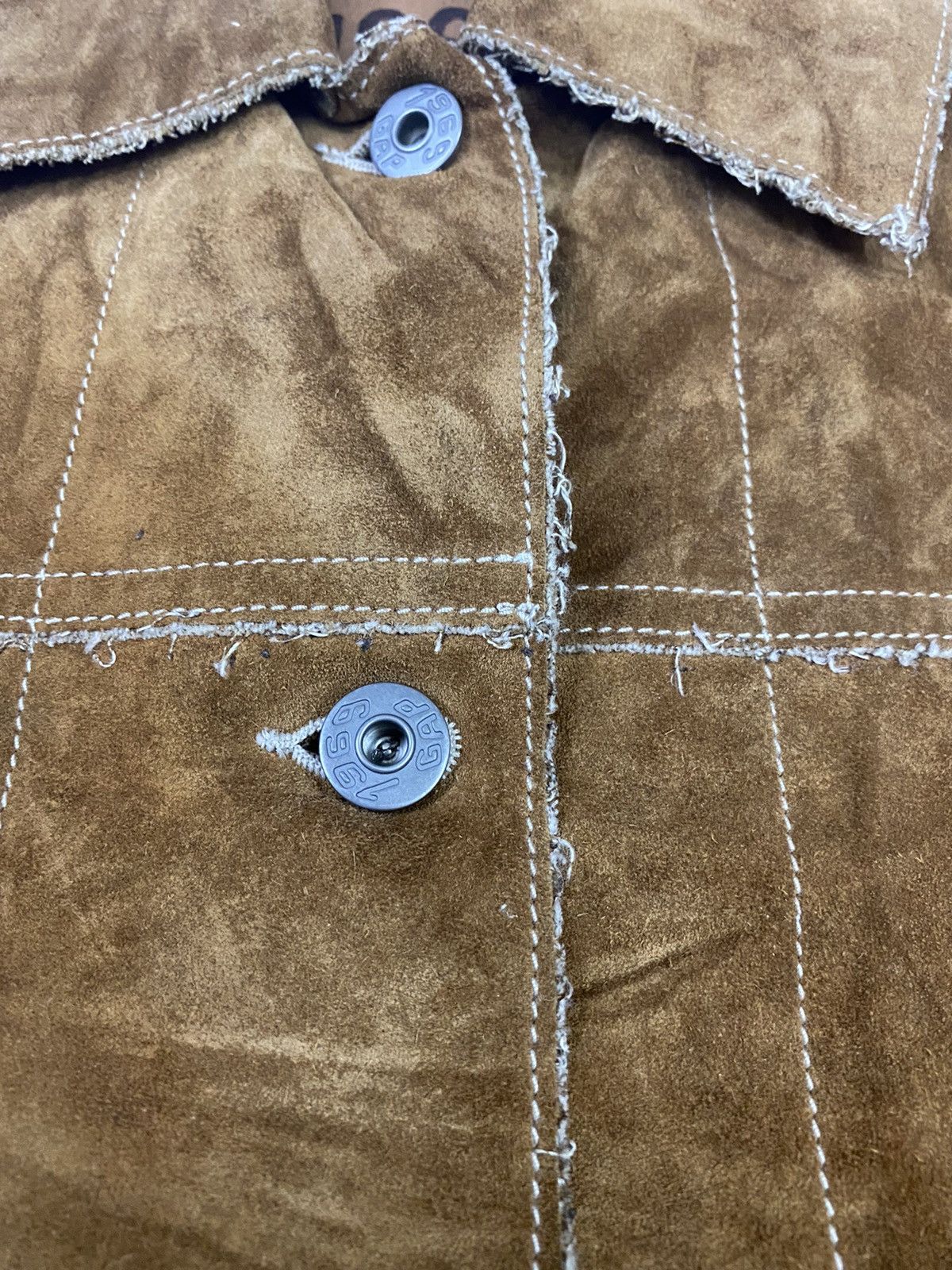 Gap Vintage GAP 1969 Trucker Leather Jacket Size US S / EU 44-46 / 1 - 9 Thumbnail