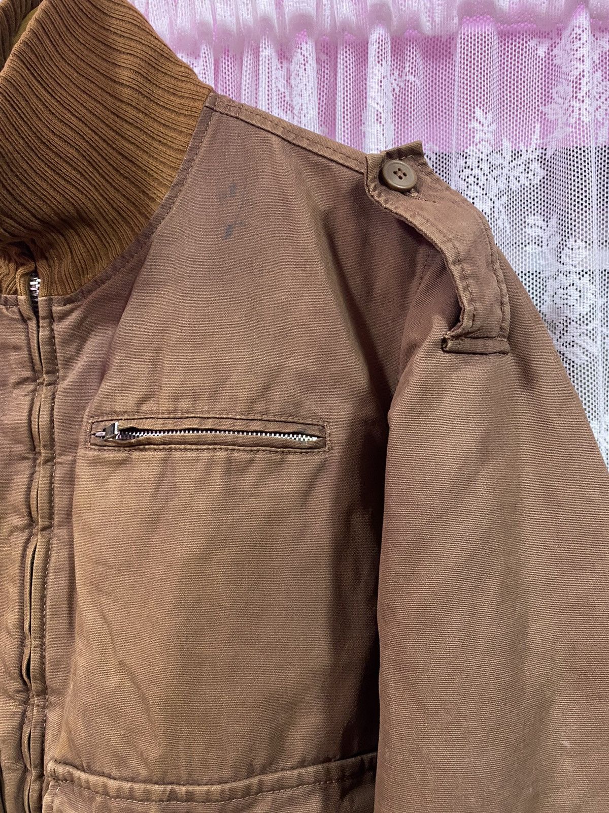 Diesel Vintage Diesel W1 Bomber Jacket Rare Design Size US XL / EU 56 / 4 - 4 Thumbnail