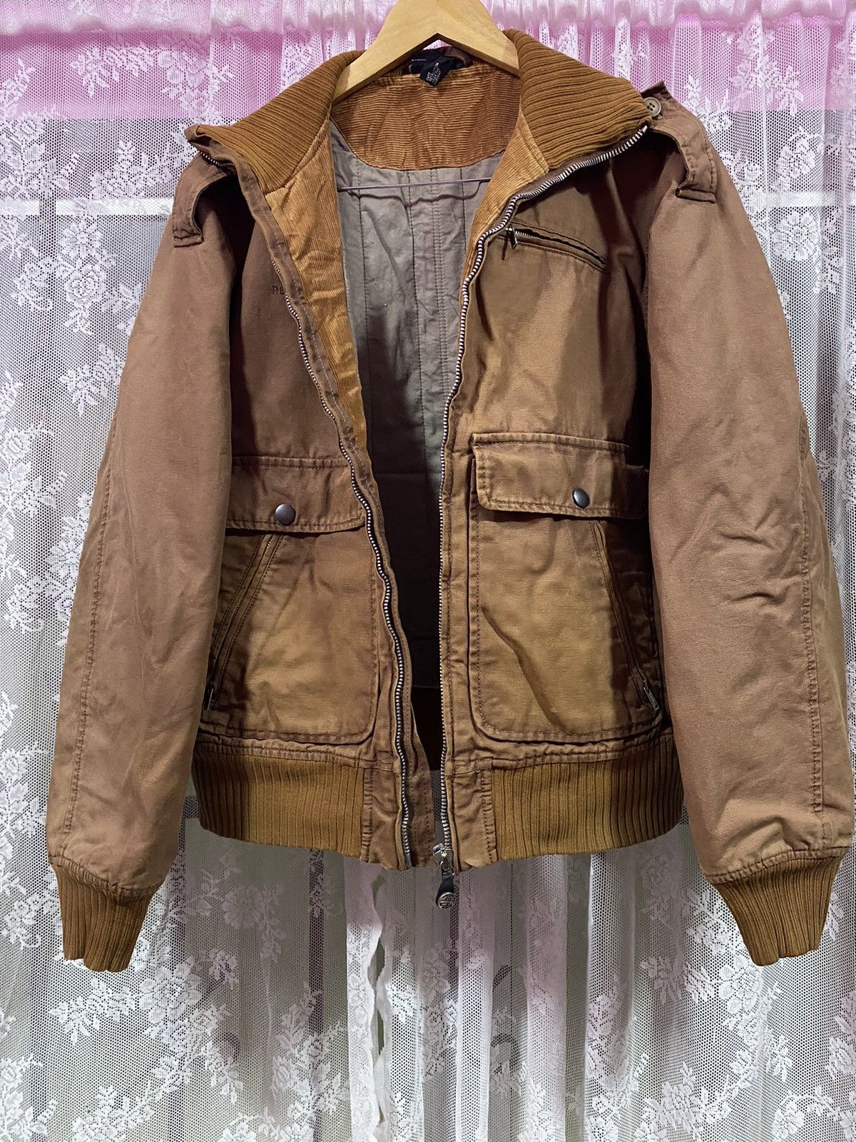 Diesel Vintage Diesel W1 Bomber Jacket Rare Design Size US XL / EU 56 / 4 - 3 Thumbnail
