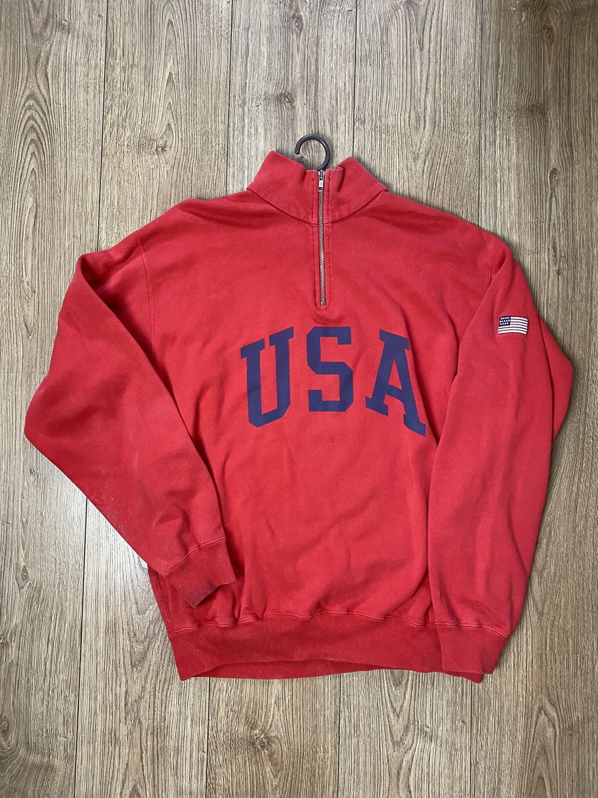 Vintage Vintage Sweatshirts Polo Ralph Lauren Sport Big Logo USA Size US L / EU 52-54 / 3 - 1 Thumbnail