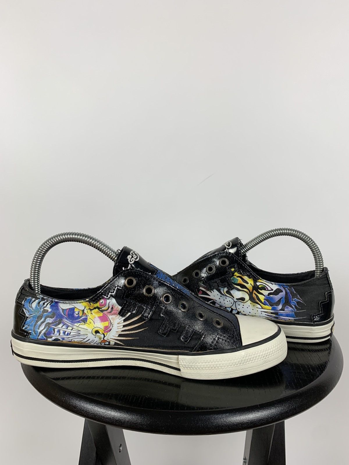 Christian Audigier Vintage Ed Hardy Low Top Sneakers Size US 8 / IT 38 - 3 Thumbnail