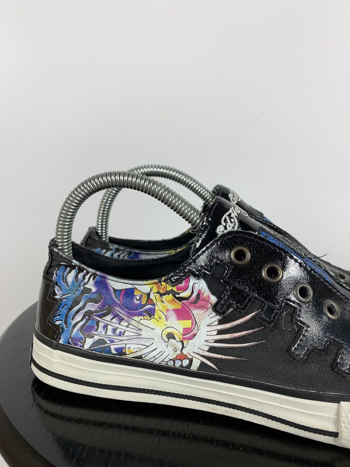 Christian Audigier Vintage Ed Hardy Low Top Sneakers Size US 8 / IT 38 - 10 Thumbnail