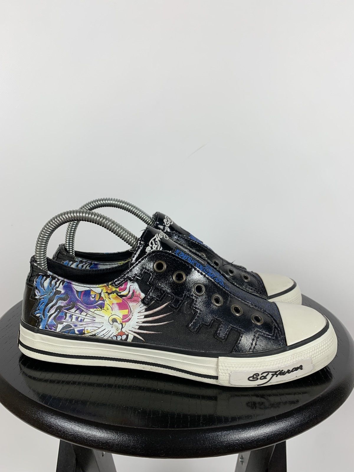 Christian Audigier Vintage Ed Hardy Low Top Sneakers Size US 8 / IT 38 - 1 Thumbnail