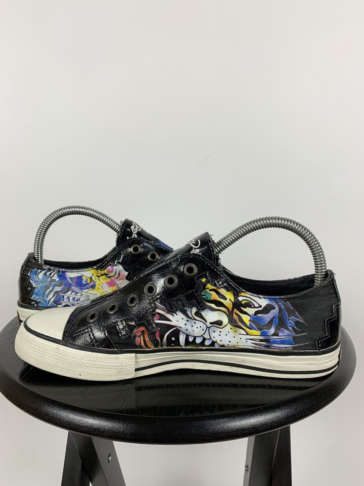 Christian Audigier Vintage Ed Hardy Low Top Sneakers Size US 8 / IT 38 - 2 Thumbnail
