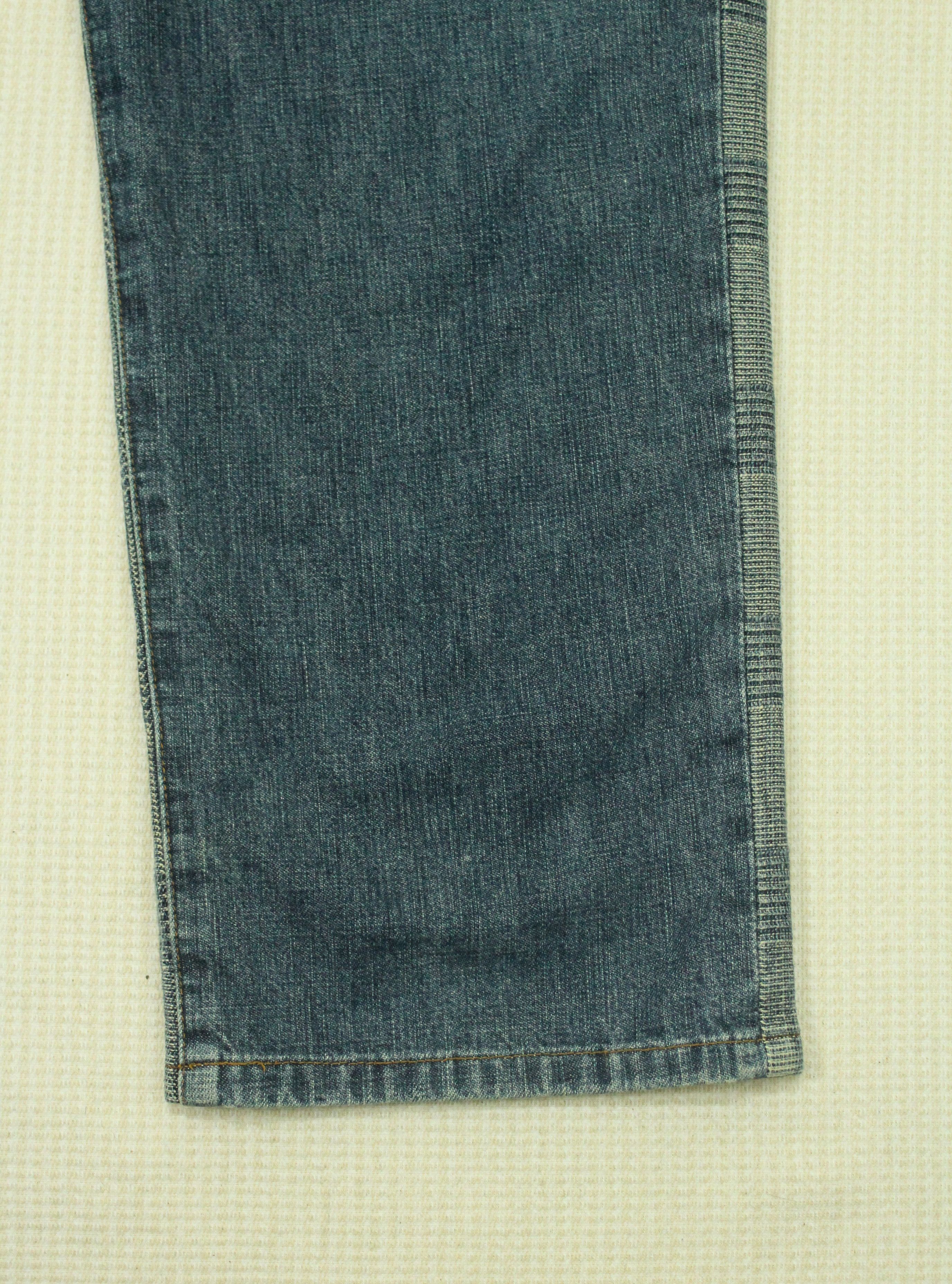 Japanese Brand Japanese Denim Sashiko Checkered Back Indigo Hybrid Pants Size US 34 / EU 50 - 7 Thumbnail
