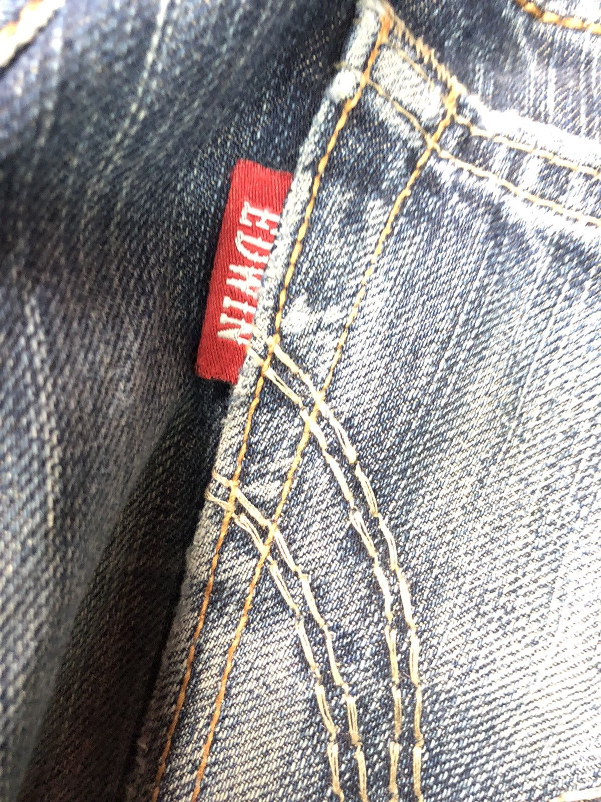 Edwin × Vintage VINTAGE EDWIN EXCLUSIVE VINTAGE XU DISSTRESSED DENIM JAPAN Size US 30 / EU 46 - 17 Thumbnail