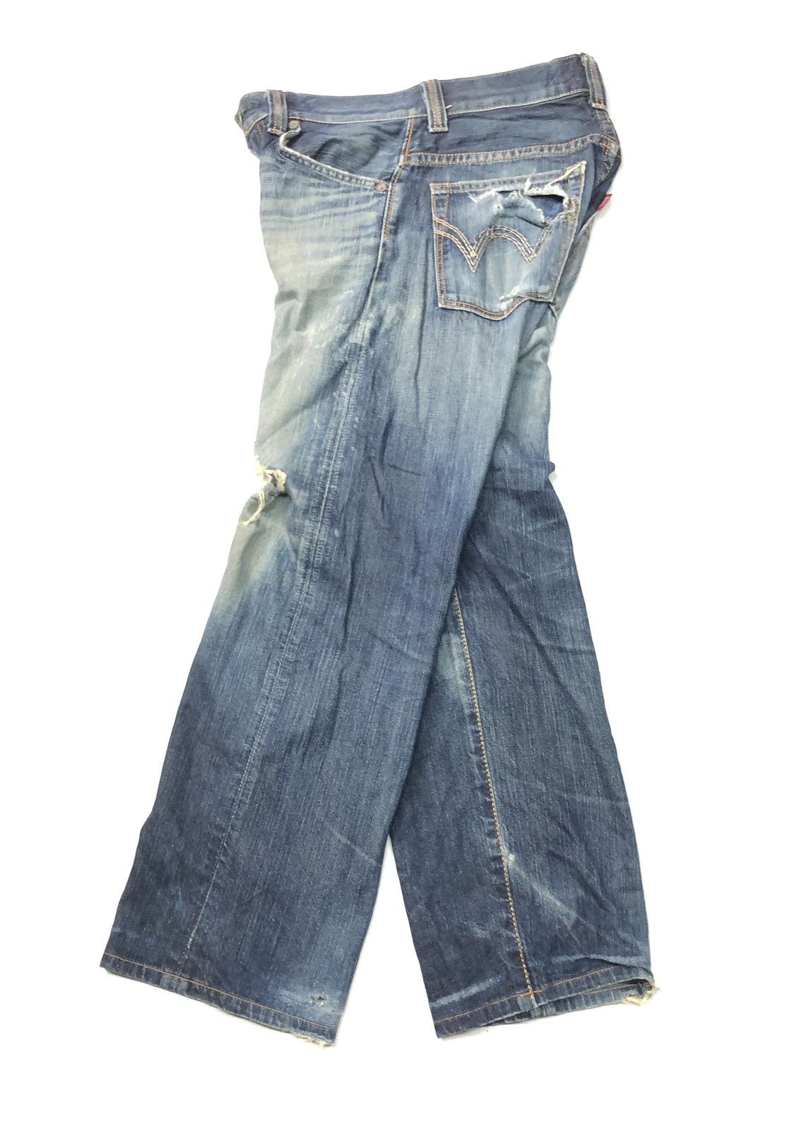 Edwin × Vintage VINTAGE EDWIN EXCLUSIVE VINTAGE XU DISSTRESSED DENIM JAPAN Size US 30 / EU 46 - 2 Thumbnail