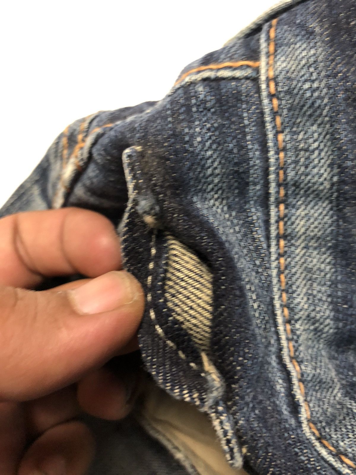 Edwin × Vintage VINTAGE EDWIN EXCLUSIVE VINTAGE XU DISSTRESSED DENIM JAPAN Size US 30 / EU 46 - 10 Thumbnail