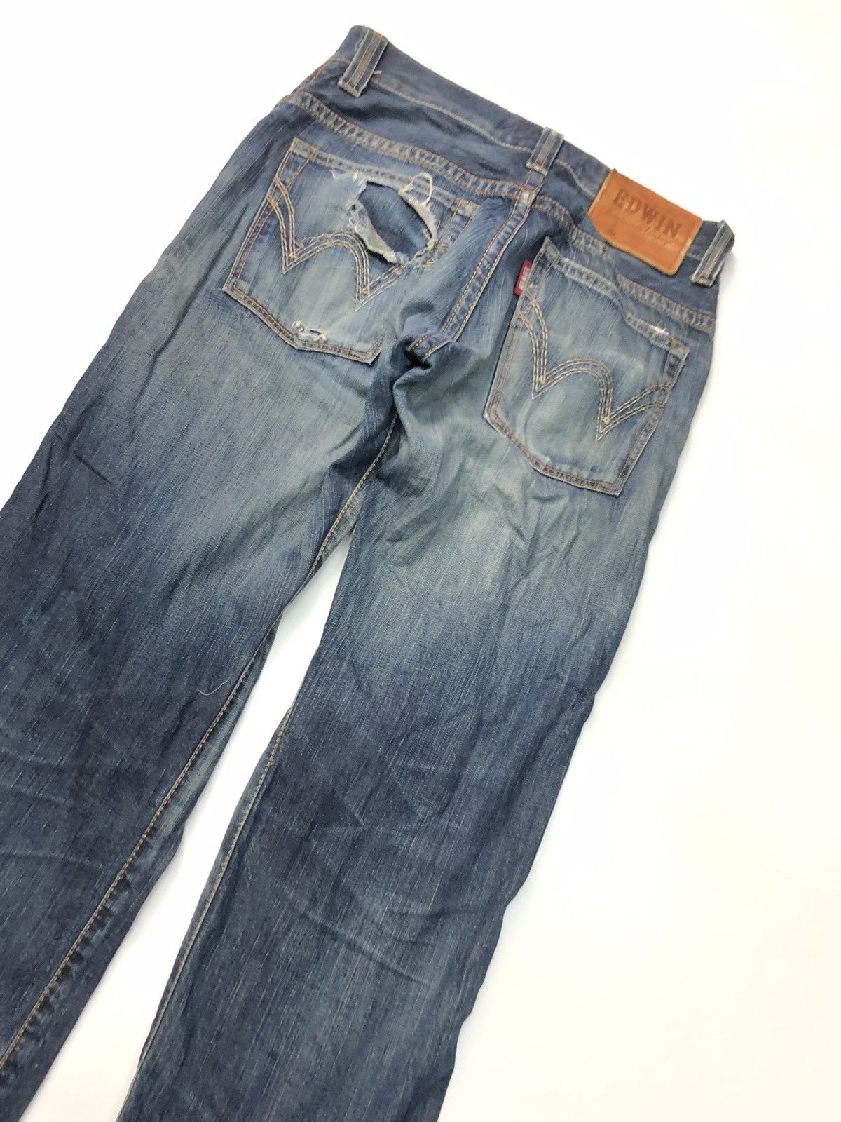 Edwin × Vintage VINTAGE EDWIN EXCLUSIVE VINTAGE XU DISSTRESSED DENIM JAPAN Size US 30 / EU 46 - 14 Thumbnail