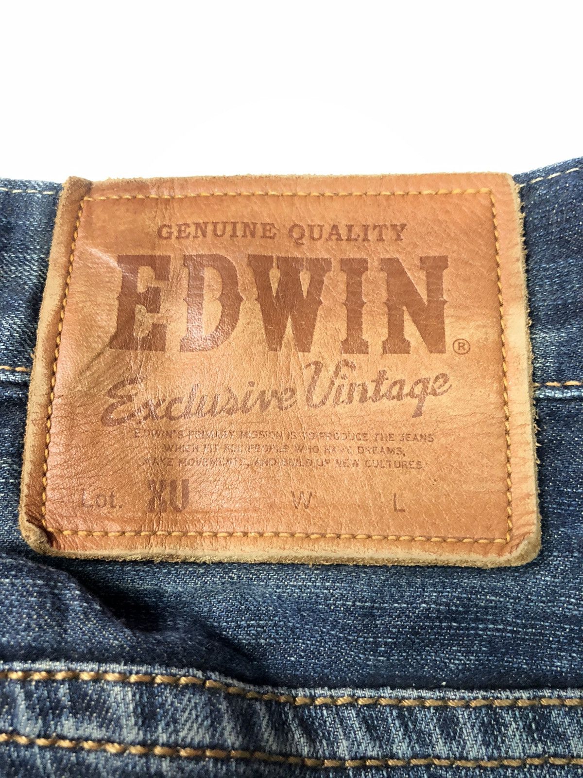 Edwin × Vintage VINTAGE EDWIN EXCLUSIVE VINTAGE XU DISSTRESSED DENIM JAPAN Size US 30 / EU 46 - 18 Thumbnail