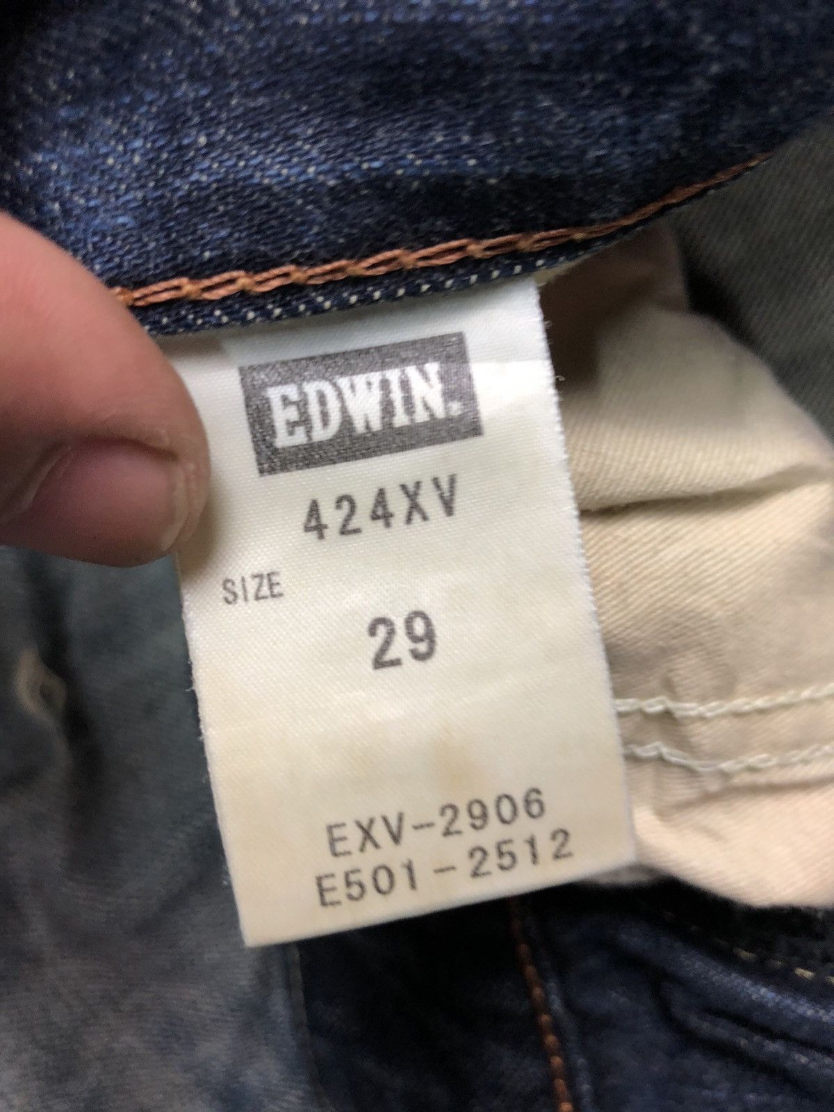 Edwin × Vintage VINTAGE EDWIN EXCLUSIVE VINTAGE XU DISSTRESSED DENIM JAPAN Size US 30 / EU 46 - 8 Thumbnail