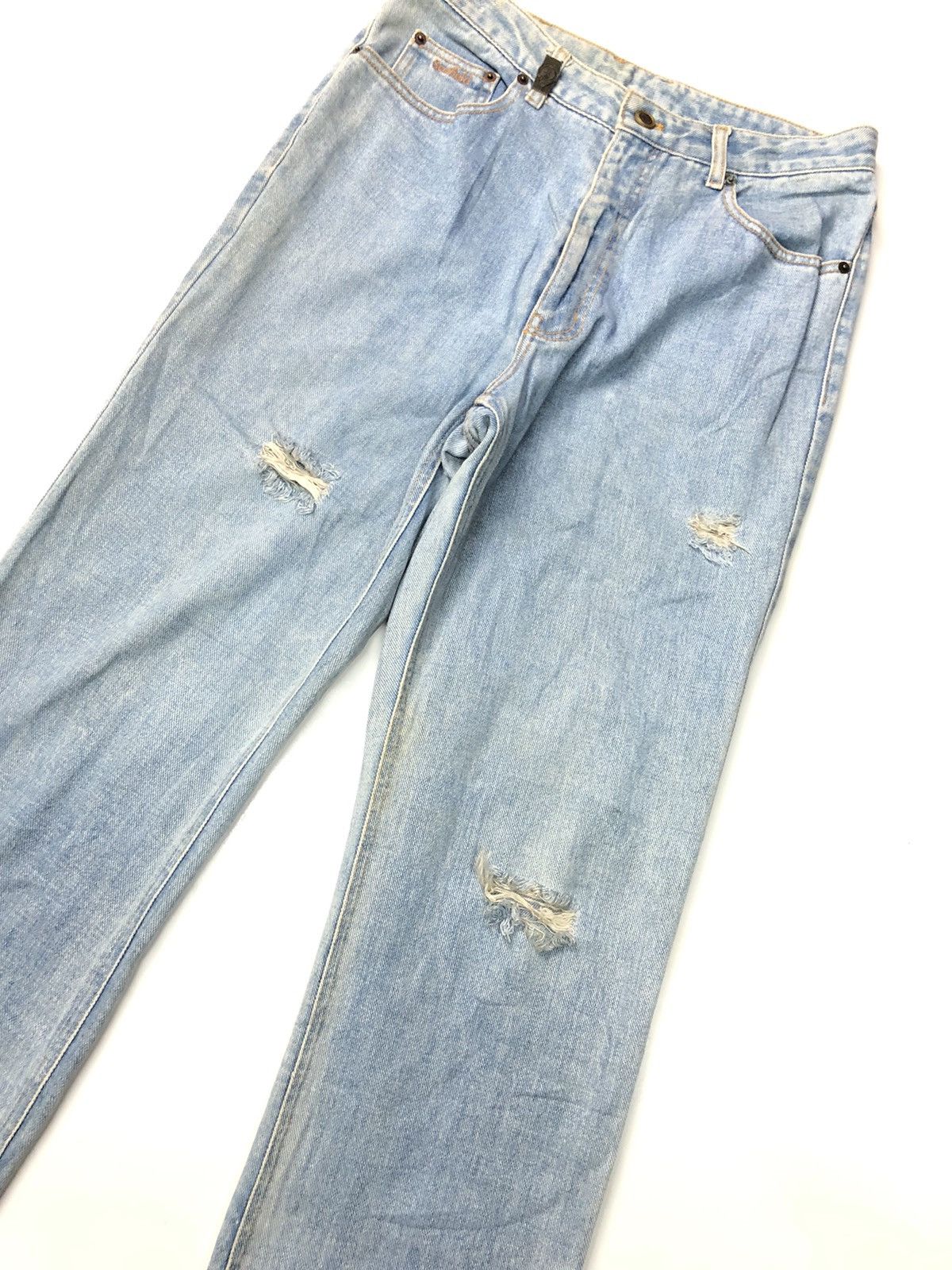 Japanese Brand × Vintage VINTAGE SCOFIELD LIGHT BLUE WASH DISSTRESSED DENIM Size US 30 / EU 46 - 4 Thumbnail