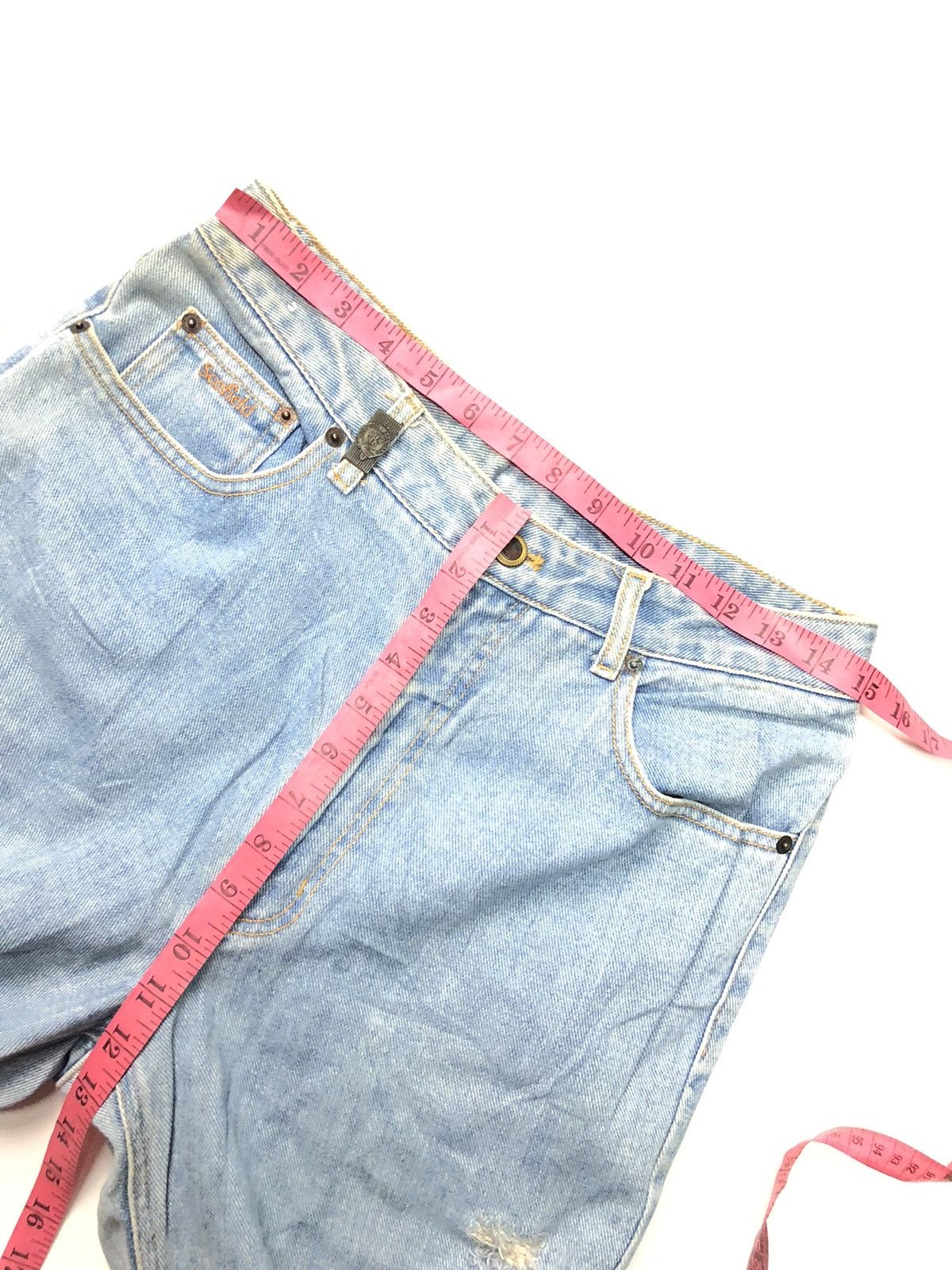Japanese Brand × Vintage VINTAGE SCOFIELD LIGHT BLUE WASH DISSTRESSED DENIM Size US 30 / EU 46 - 16 Thumbnail