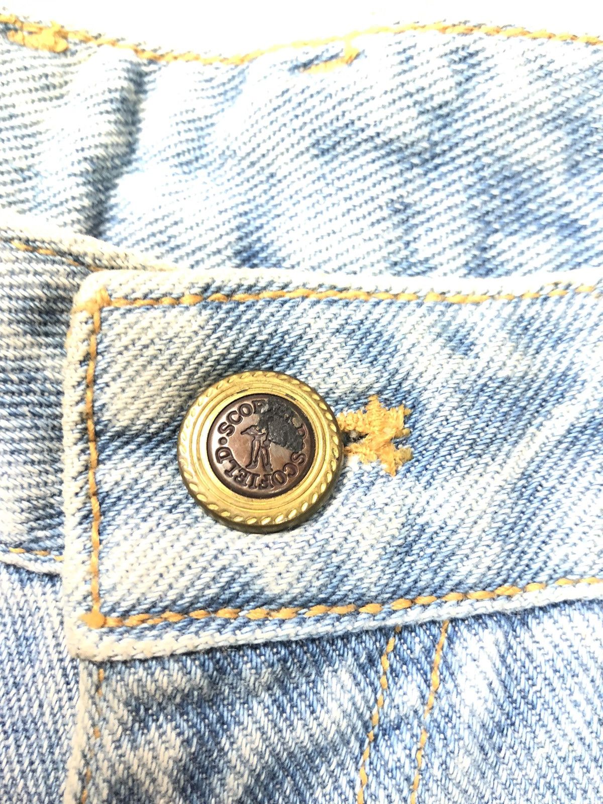 Japanese Brand × Vintage VINTAGE SCOFIELD LIGHT BLUE WASH DISSTRESSED DENIM Size US 30 / EU 46 - 7 Thumbnail