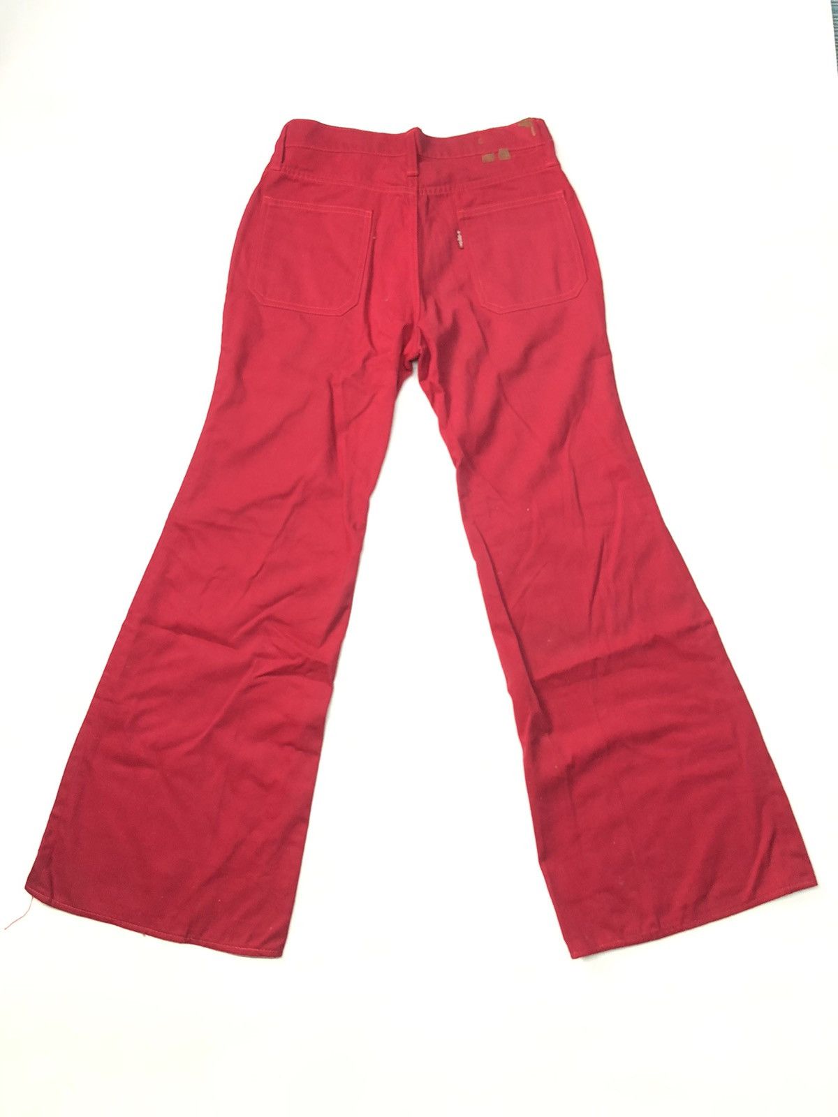 Vintage RARE🔥VINTAGE RETRO BIG STONE RED BELL BOTTOM Size US 29 - 4 Thumbnail