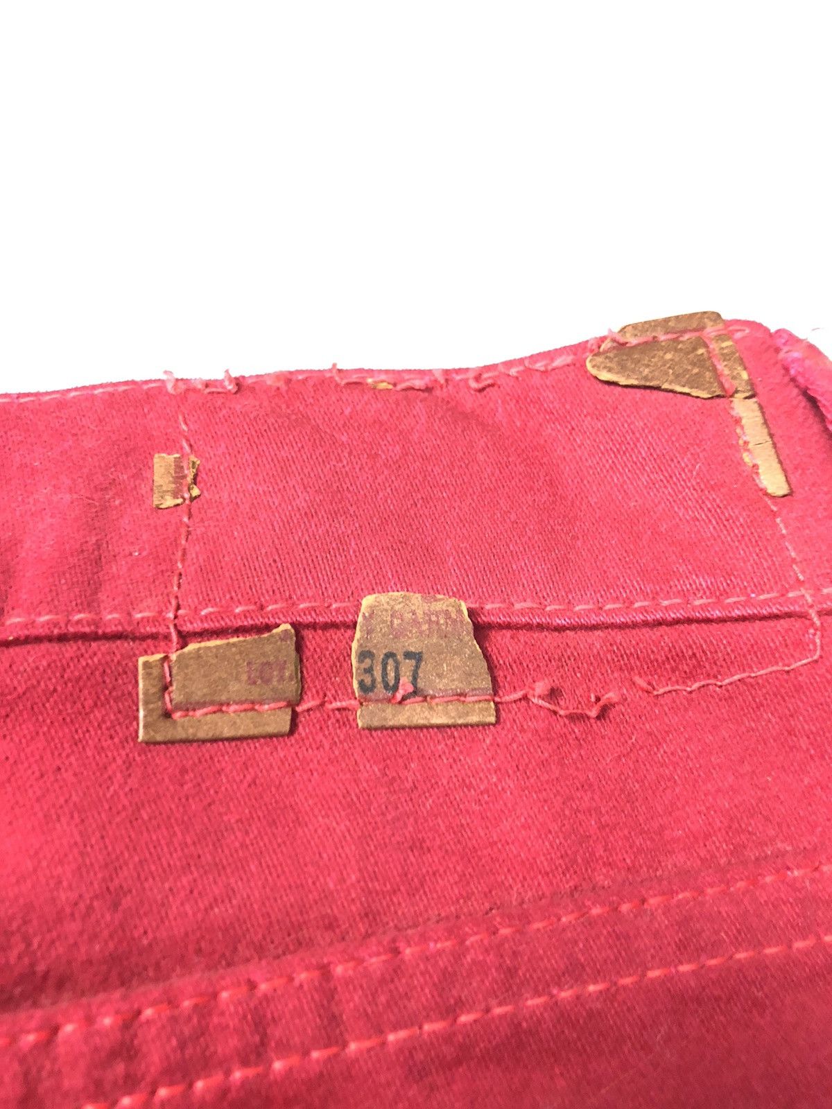 Vintage RARE🔥VINTAGE RETRO BIG STONE RED BELL BOTTOM Size US 29 - 7 Thumbnail